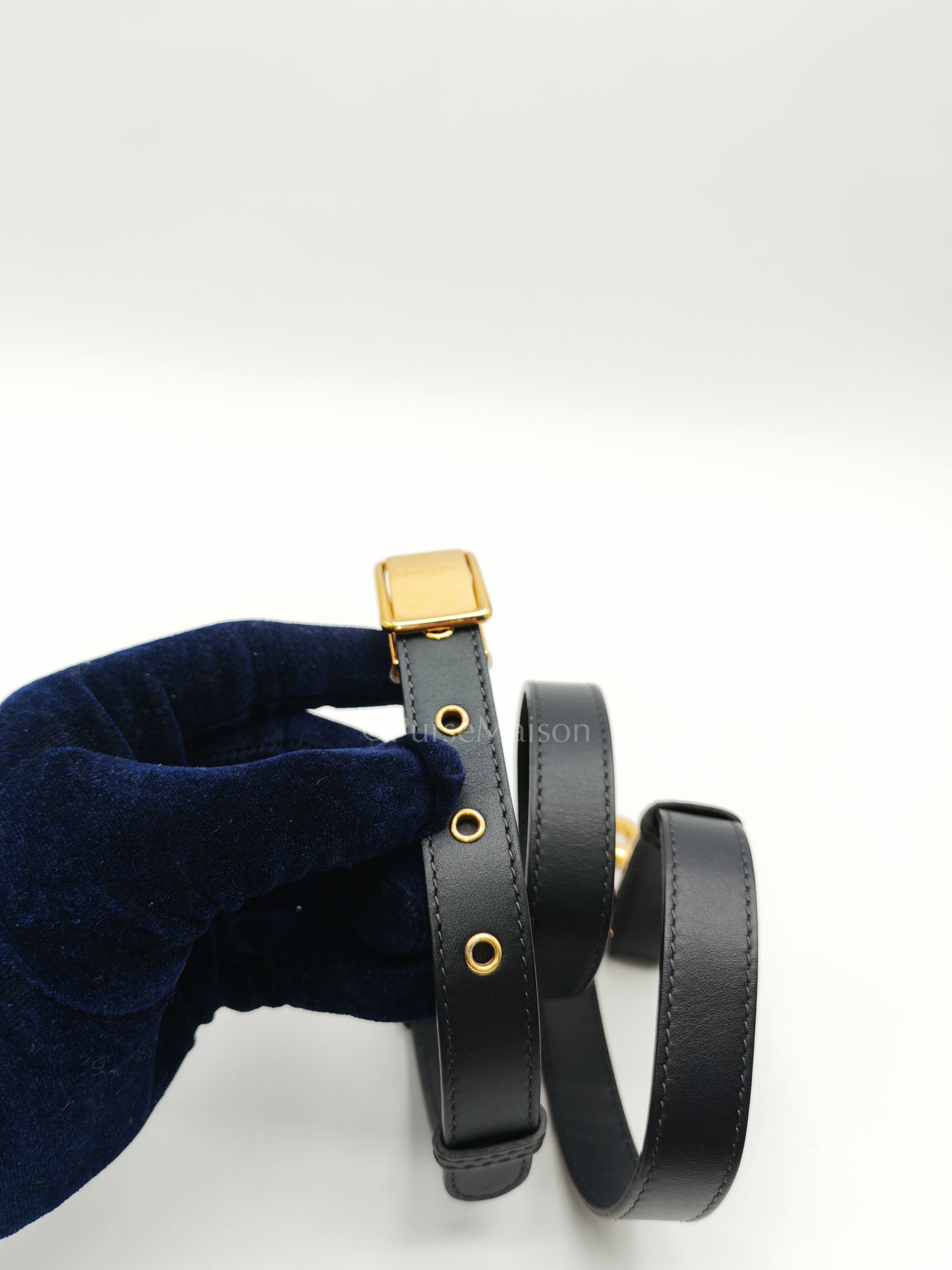 Bobby Mini Blue Oblique Jacquard Canvas | Purse Maison Luxury Bags Shop
