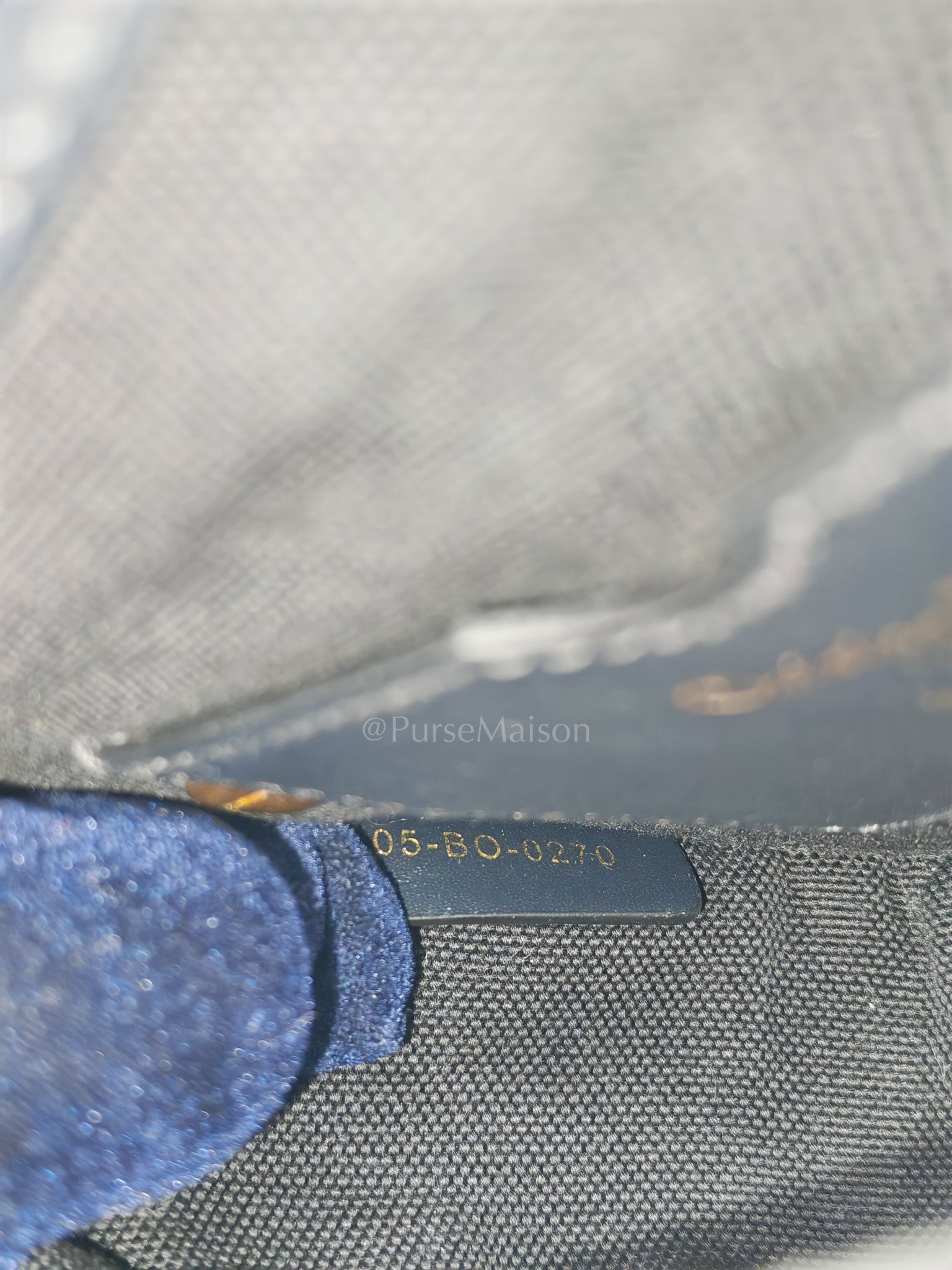 Bobby Mini Blue Oblique Jacquard Canvas | Purse Maison Luxury Bags Shop