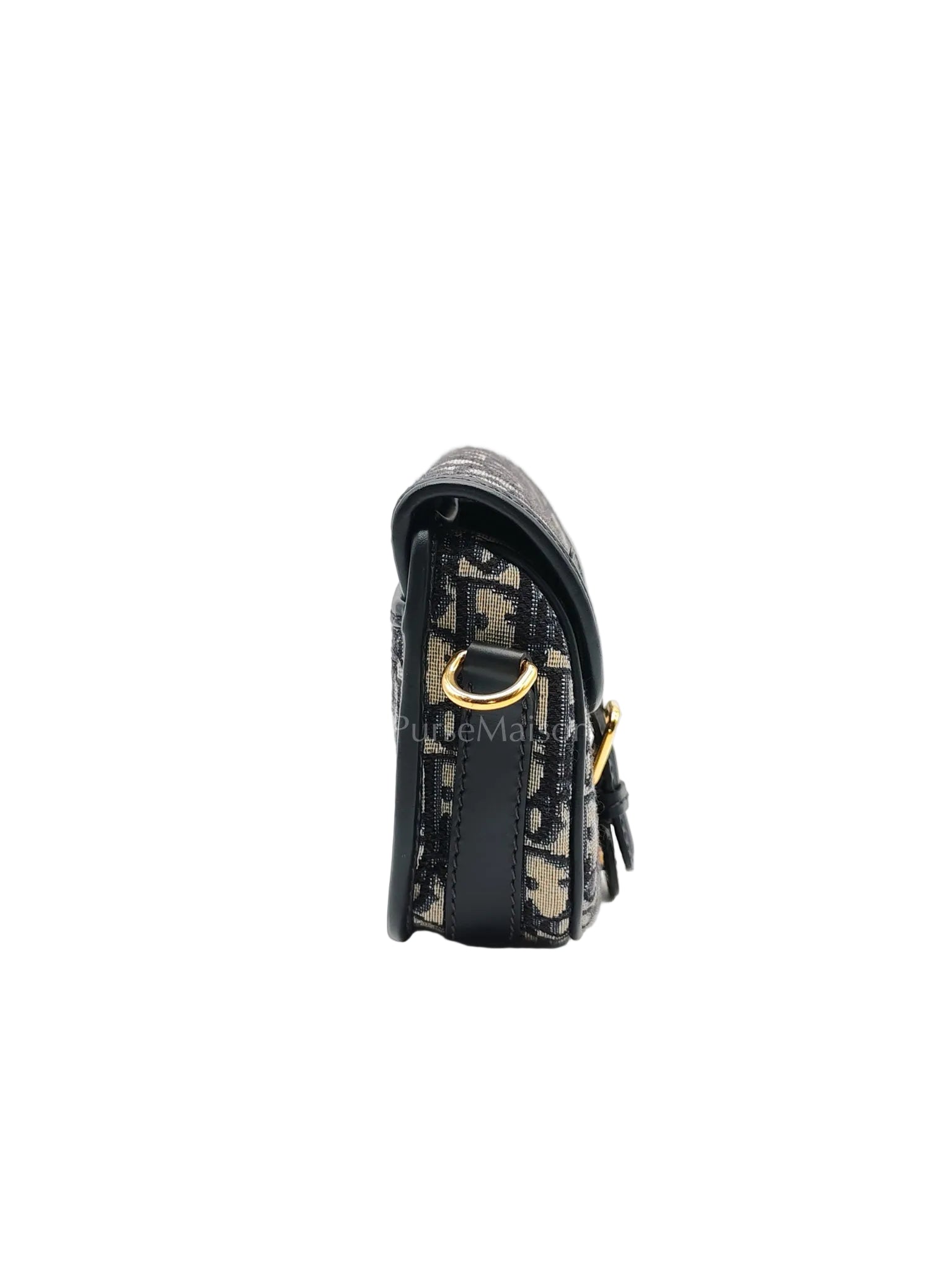 Bobby Mini Blue Oblique Jacquard Canvas | Purse Maison Luxury Bags Shop