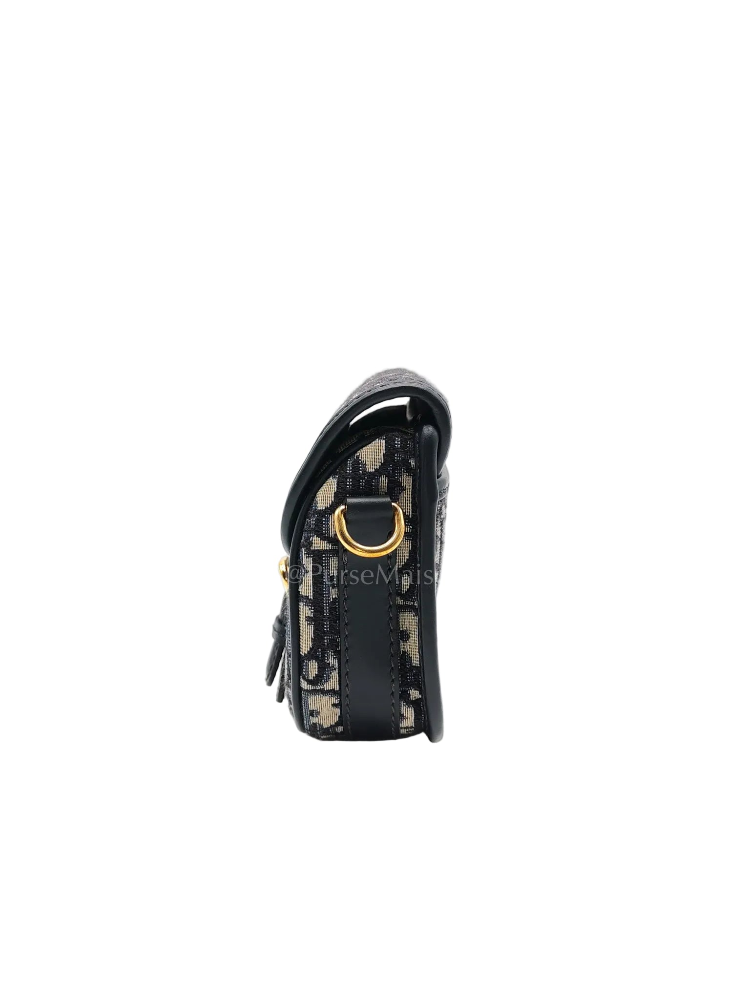 Bobby Mini Blue Oblique Jacquard Canvas | Purse Maison Luxury Bags Shop