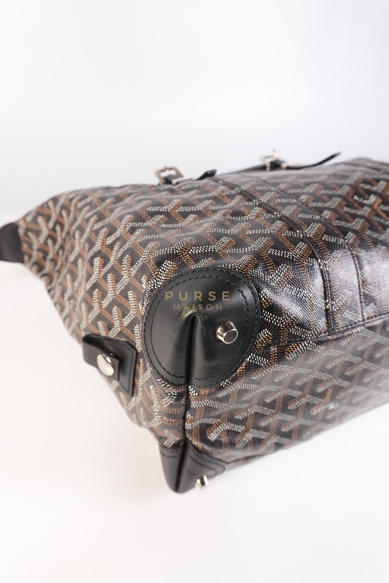 Boeing 30 Travel Bag Coated Canvas Black | Purse Maison Luxury Bags Shop