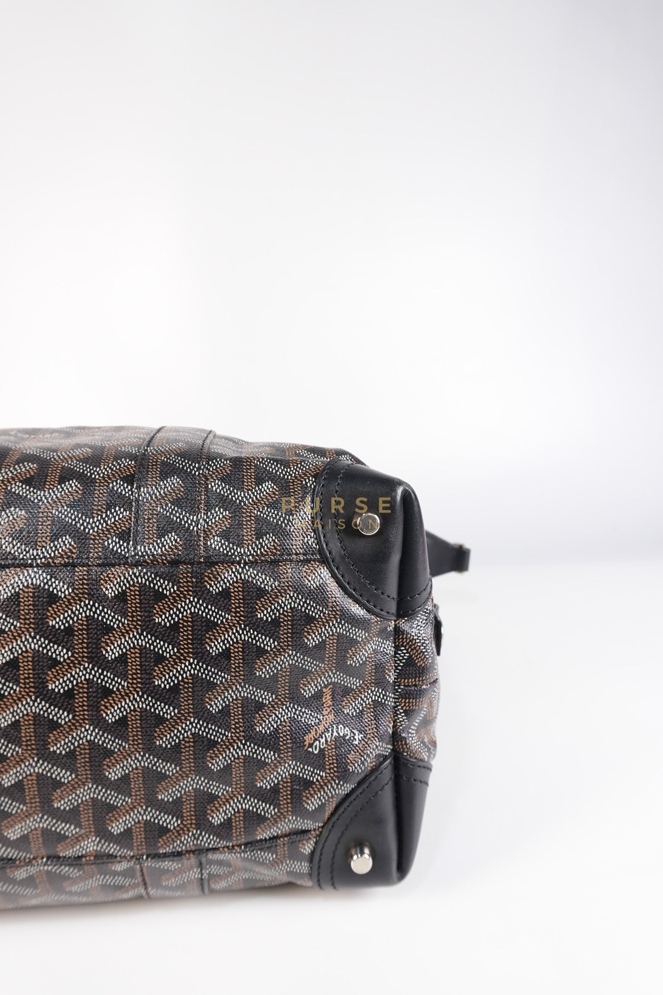 Boeing 30 Travel Bag Coated Canvas Black | Purse Maison Luxury Bags Shop