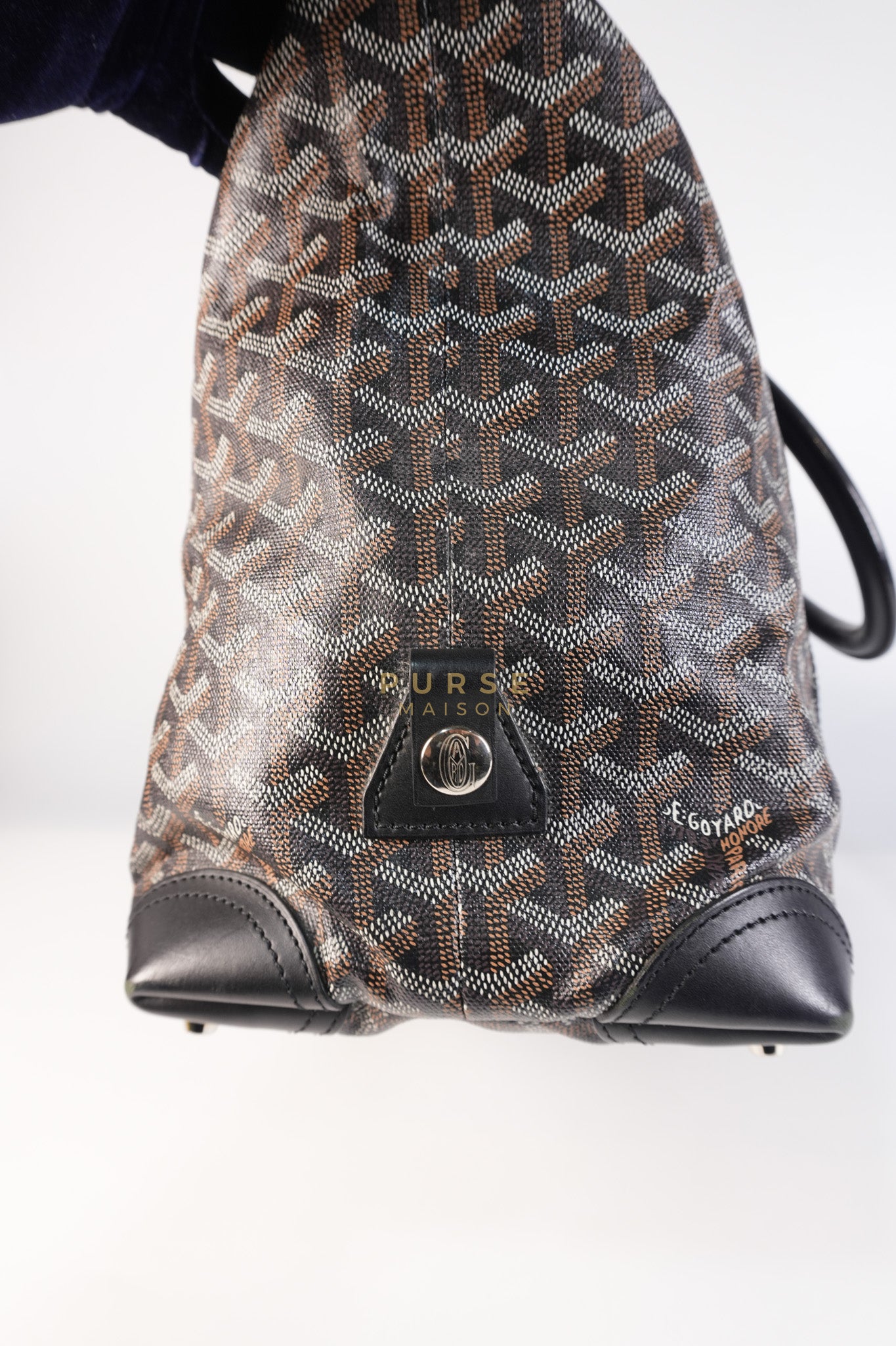 Boeing 30 Travel Bag Coated Canvas Black | Purse Maison Luxury Bags Shop