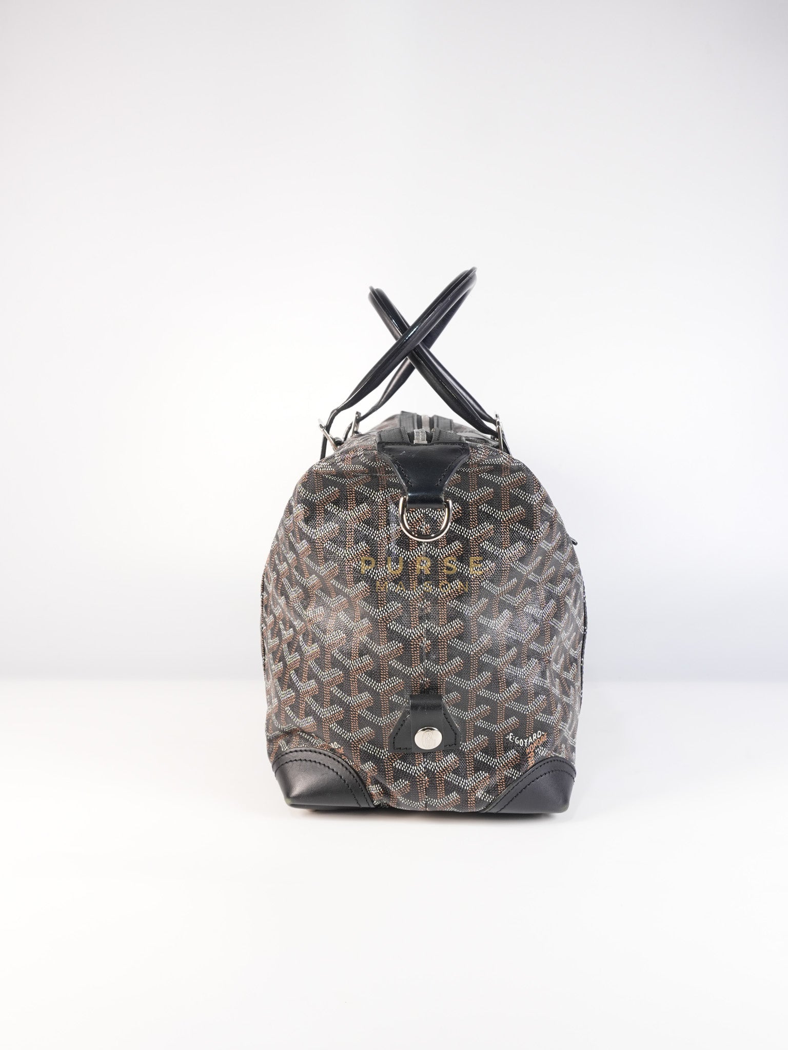 Boeing 30 Travel Bag Coated Canvas Black | Purse Maison Luxury Bags Shop