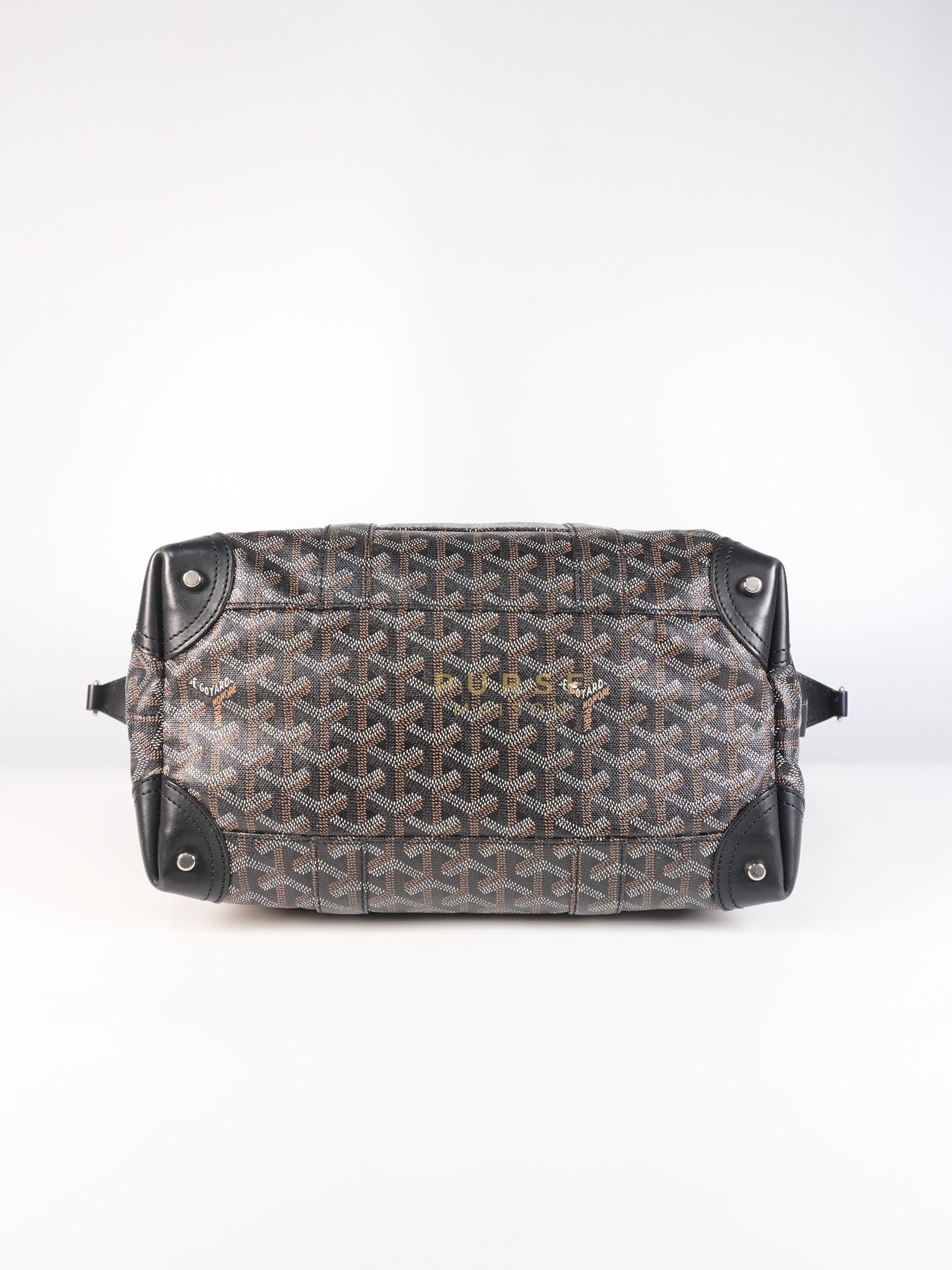 Boeing 30 Travel Bag Coated Canvas Black | Purse Maison Luxury Bags Shop