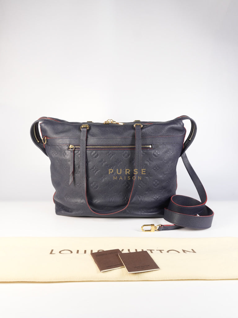 Boetie Bag MM in Marine Rouge Monogram Empreinte Leather (Date code: AR4126) | Purse Maison Luxury Bags Shop