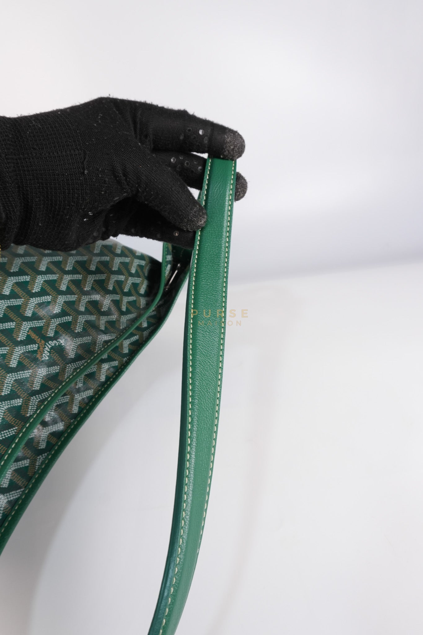 Boheme Hobo Bag In Green (Vert) Goyardine Canvas | Purse Maison Luxury Bags Shop