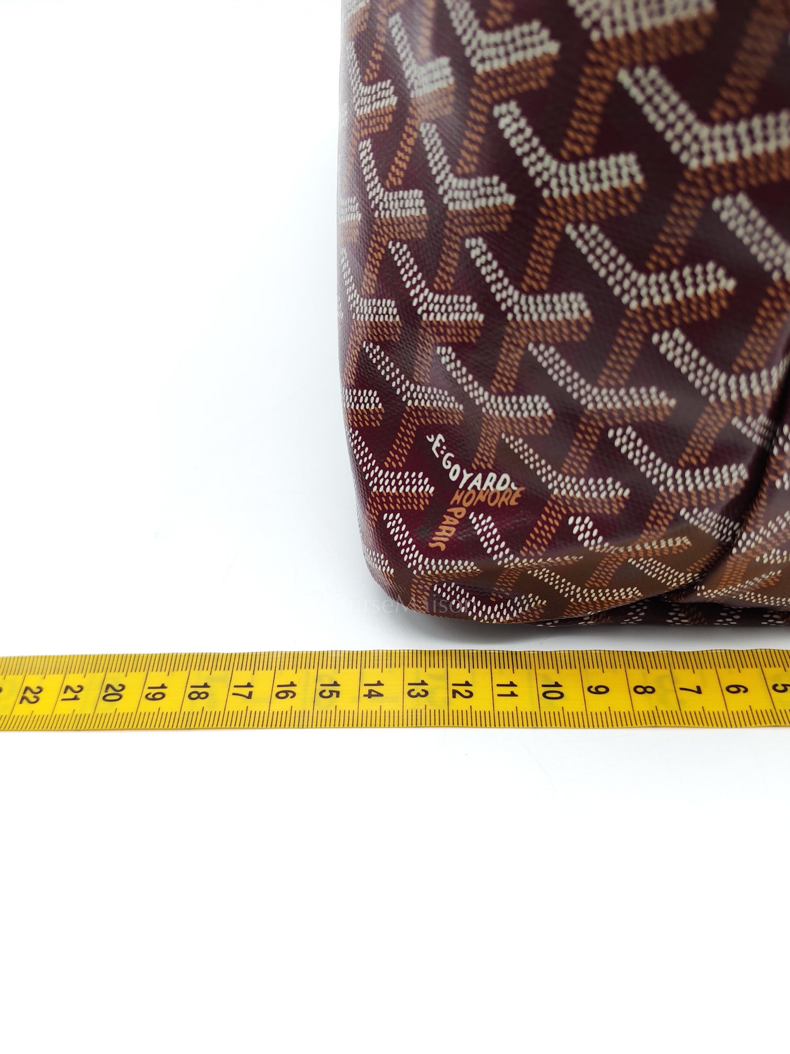 Boheme Hobo Bag PM in Burgundy Goyardine Canvas | Purse Maison Luxury Bags Shop