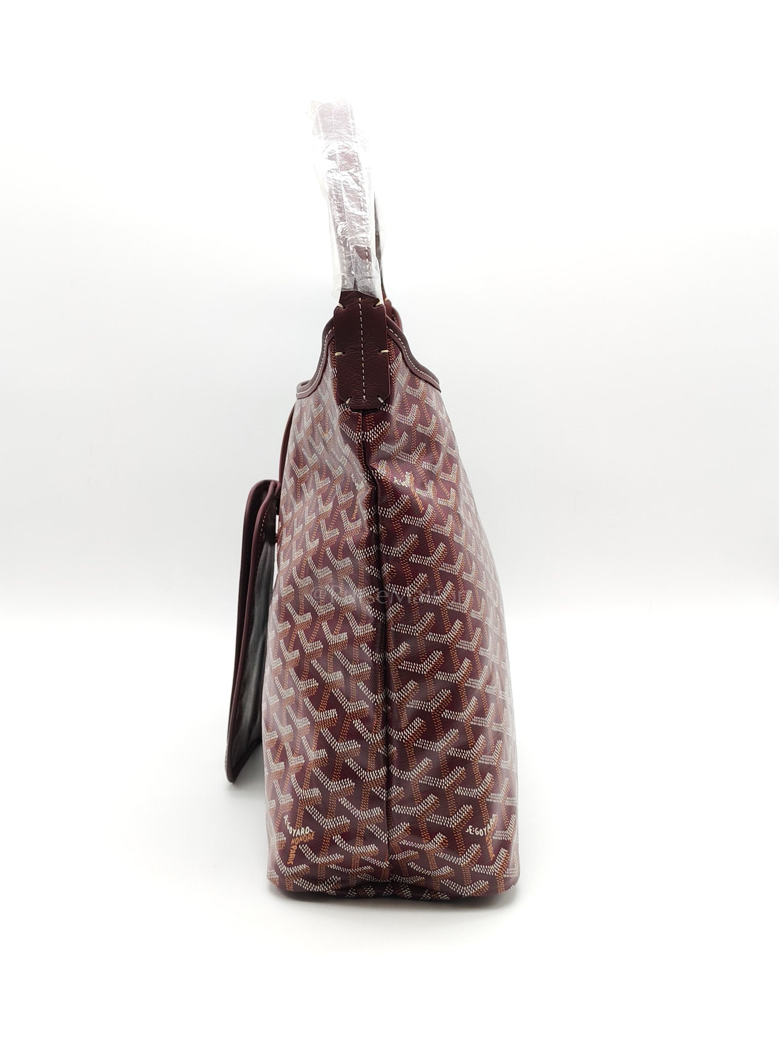 Boheme Hobo Bag PM in Burgundy Goyardine Canvas | Purse Maison Luxury Bags Shop