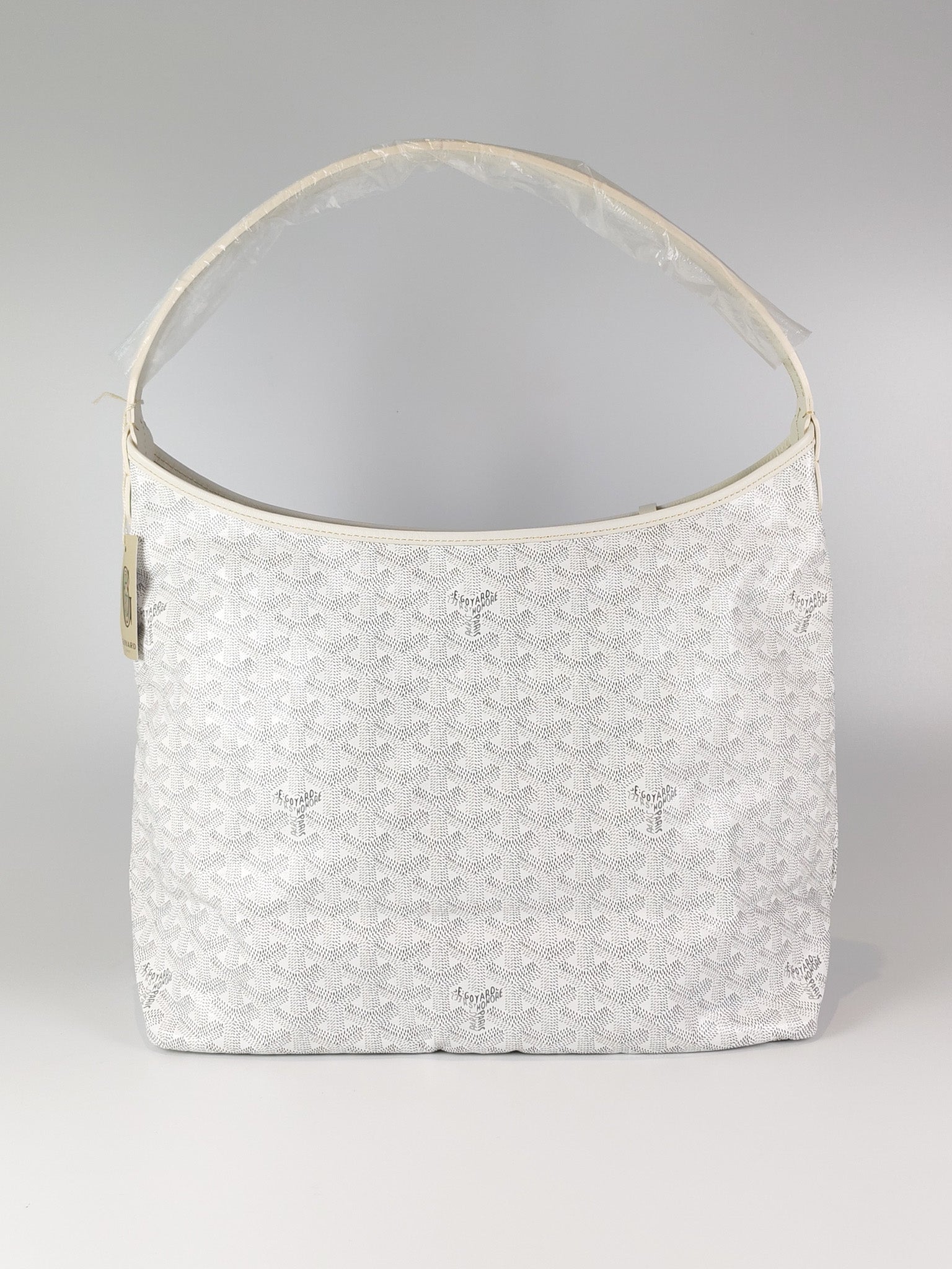 Boheme Hobo Bag PM in White Goyardine Canvas | Purse Maison Luxury Bags Shop