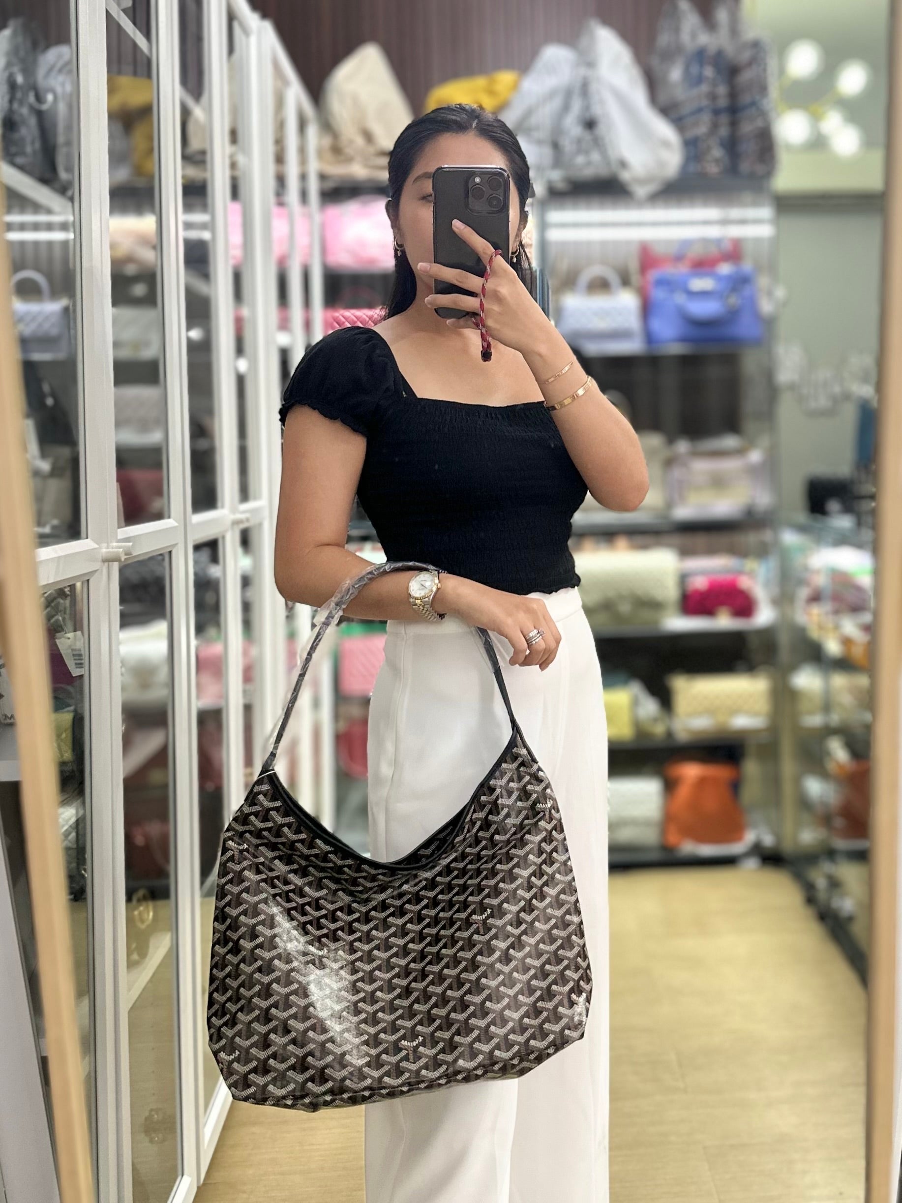 Boheme Hobo PM Bag in Noir (Black) | Purse Maison Luxury Bags Shop