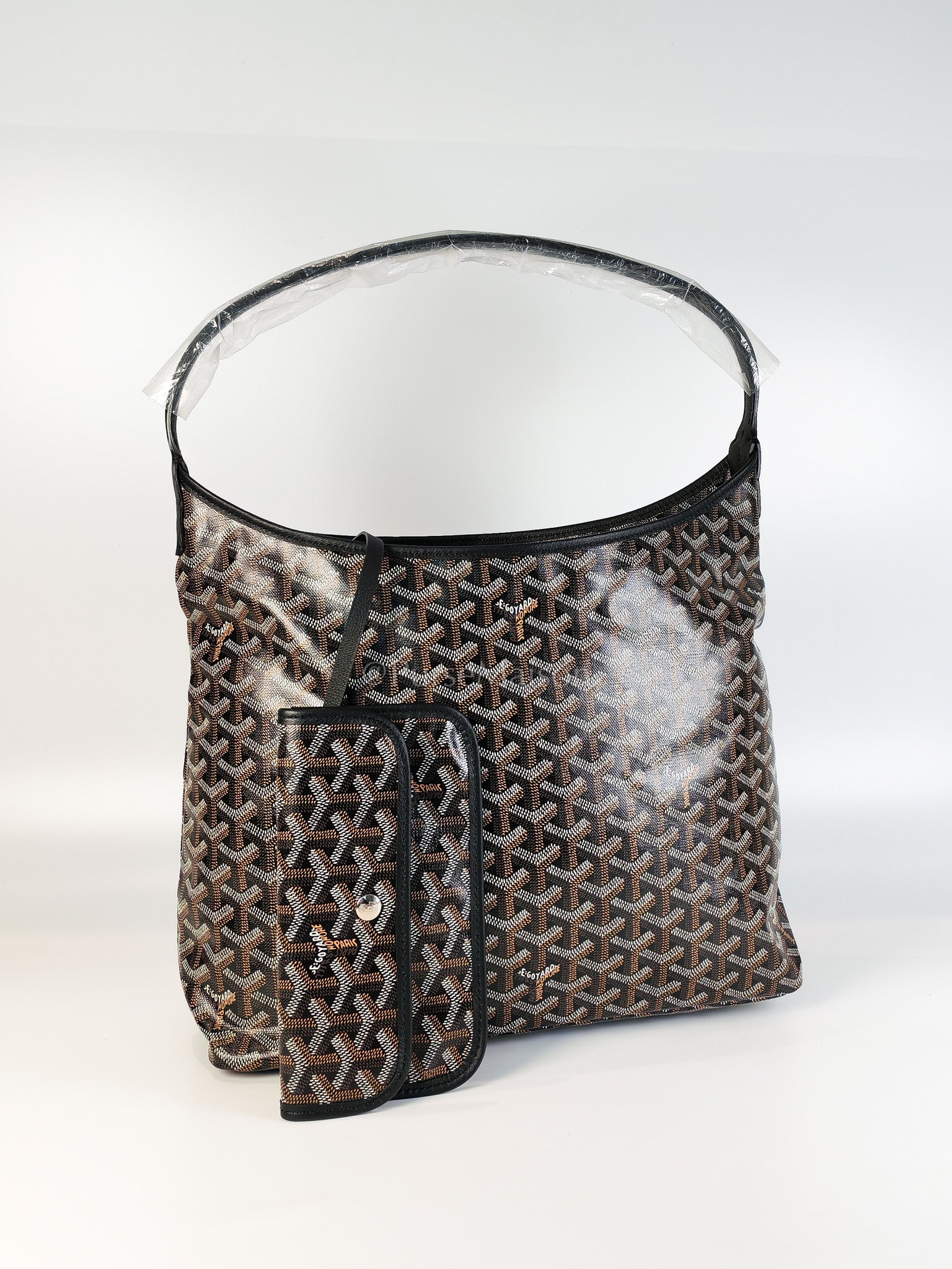 Boheme in Black Goyardine Canvas Hobo Bag | Purse Maison Luxury Bags Shop