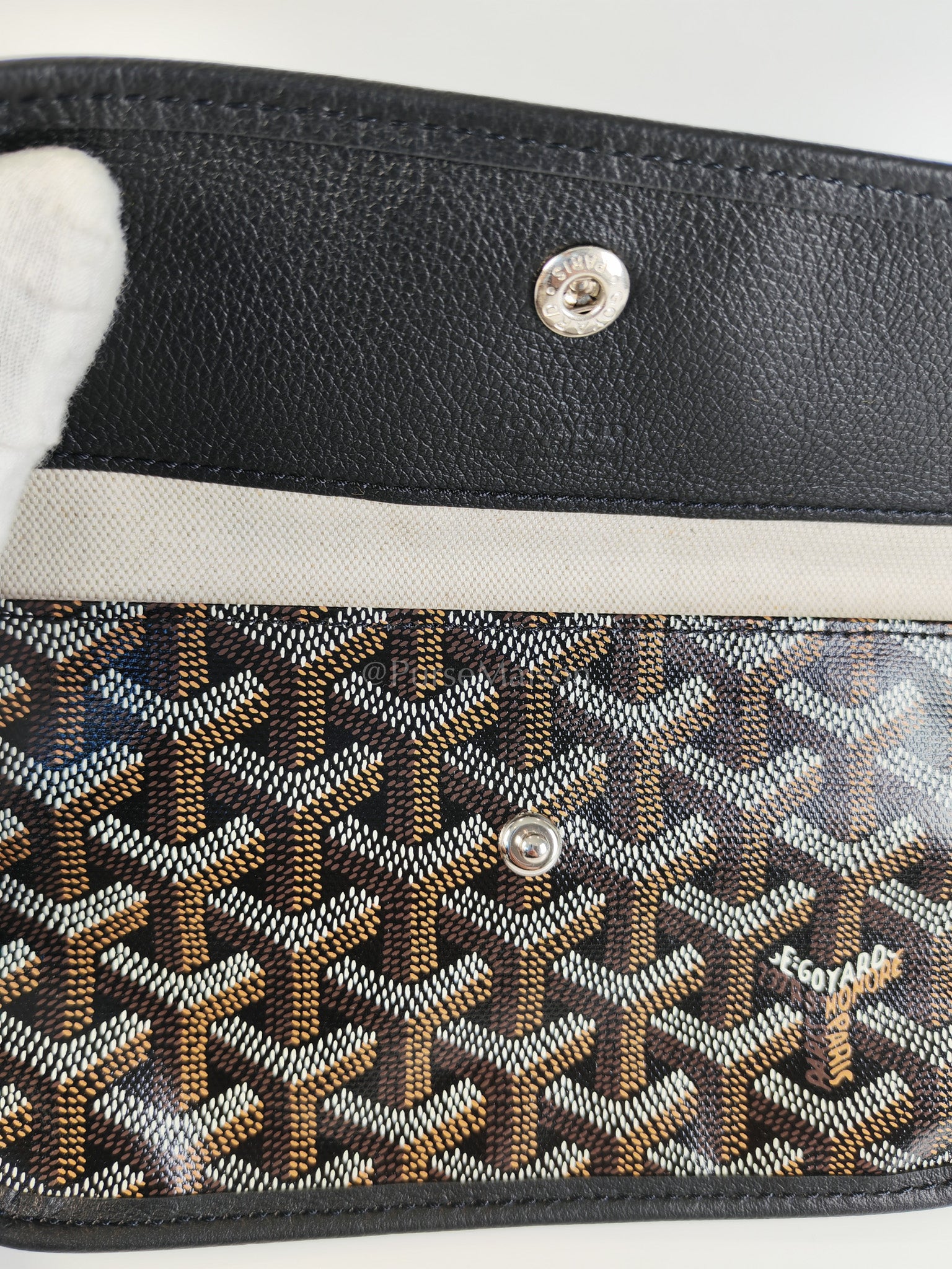 Boheme in Black Goyardine Canvas Hobo Bag | Purse Maison Luxury Bags Shop