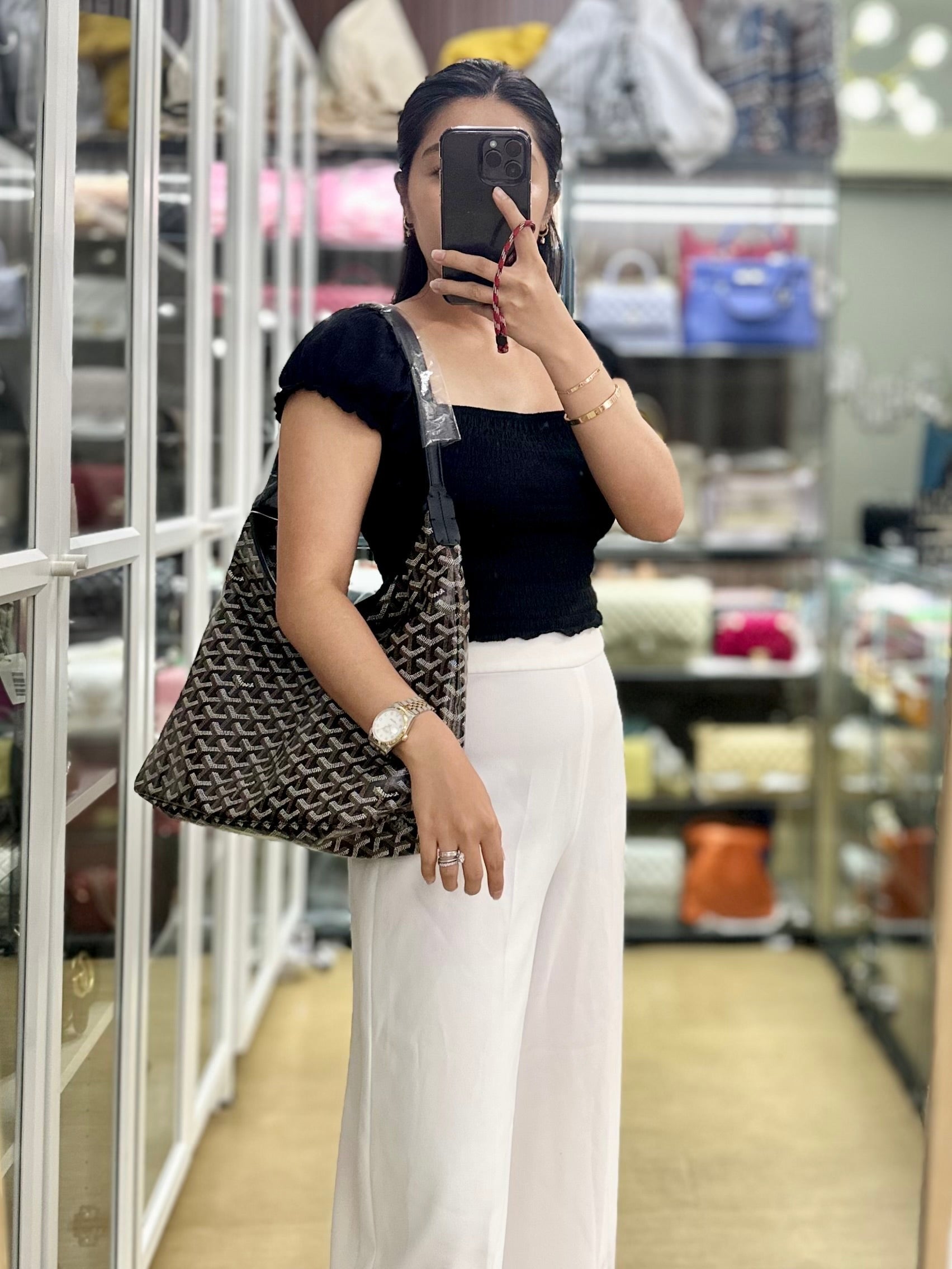 Boheme Hobo PM Bag in Noir (Black) | Purse Maison Luxury Bags Shop