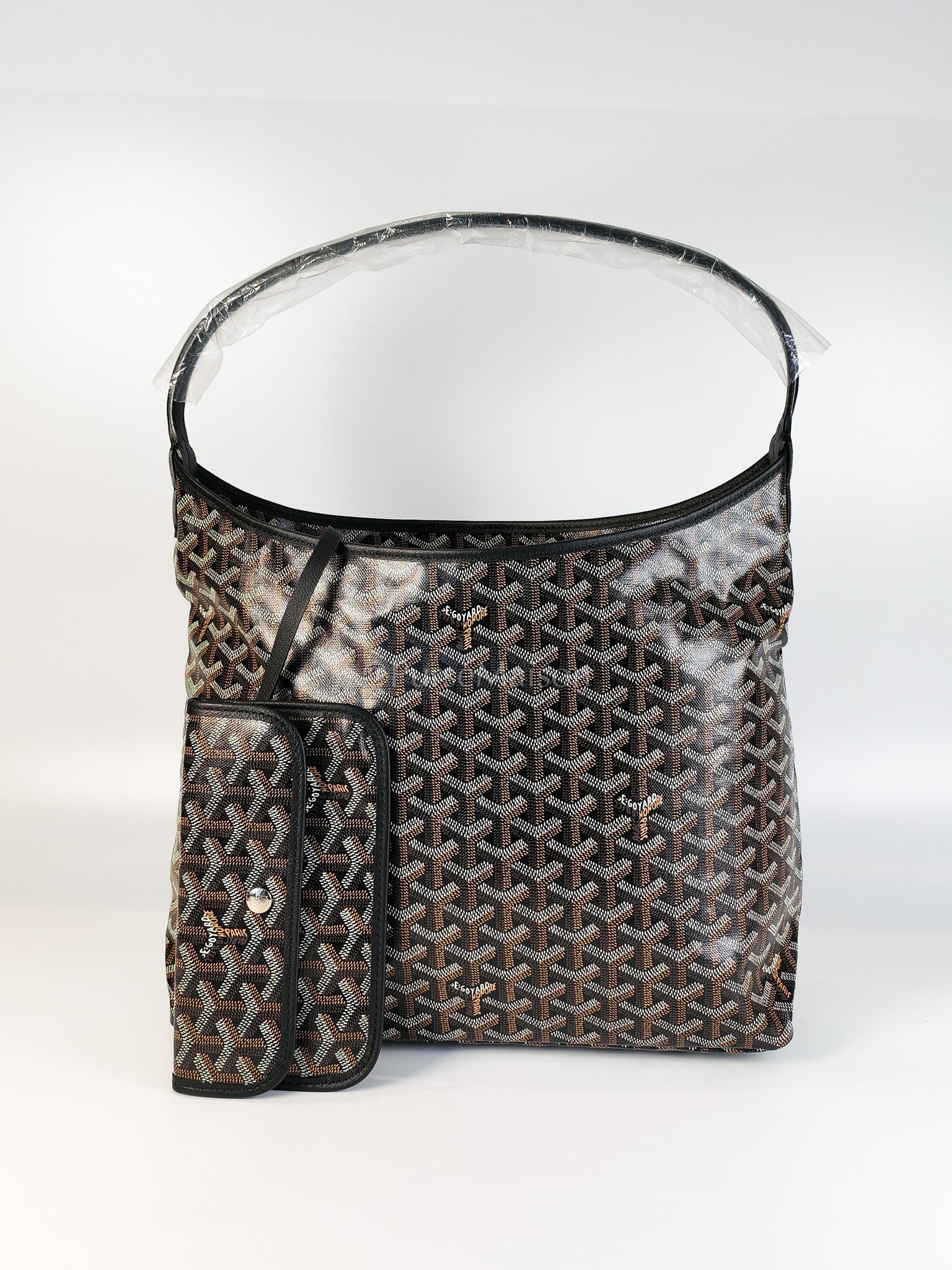 Boheme in Black Goyardine Canvas Hobo Bag | Purse Maison Luxury Bags Shop