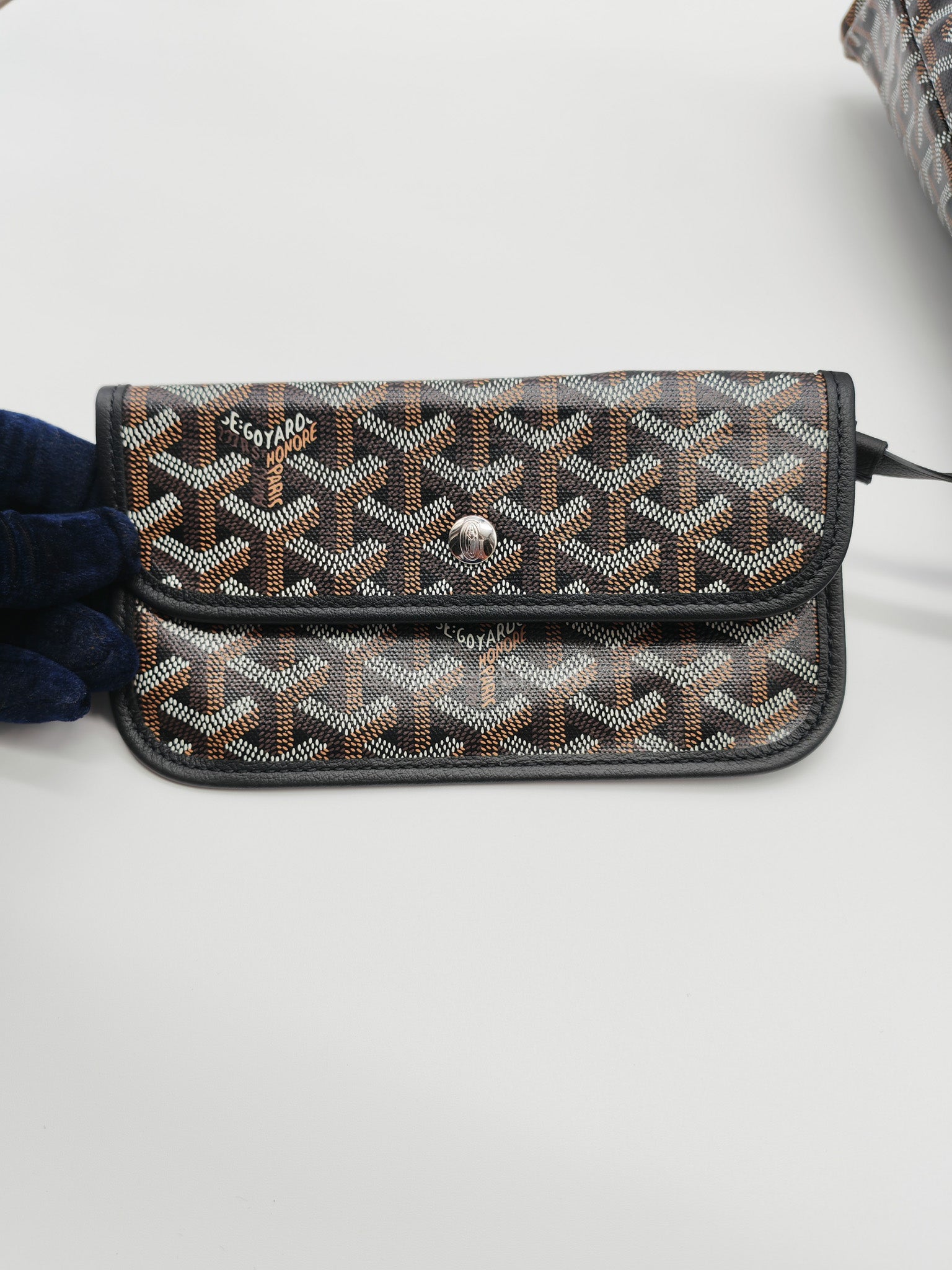 Boheme PM in Black Coeur Goyardine Canvas Hobo Bag | Purse Maison Luxury Bags Shop