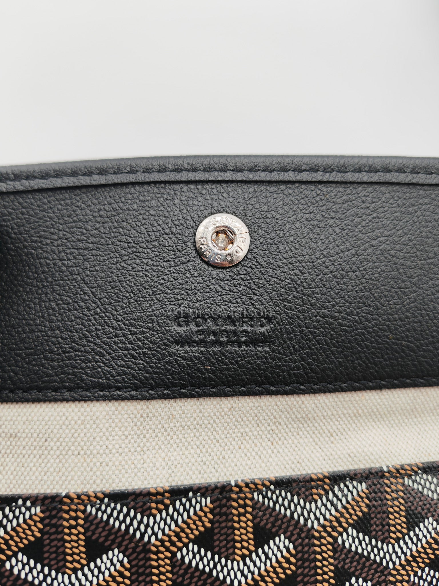 Boheme PM in Black Coeur Goyardine Canvas Hobo Bag | Purse Maison Luxury Bags Shop