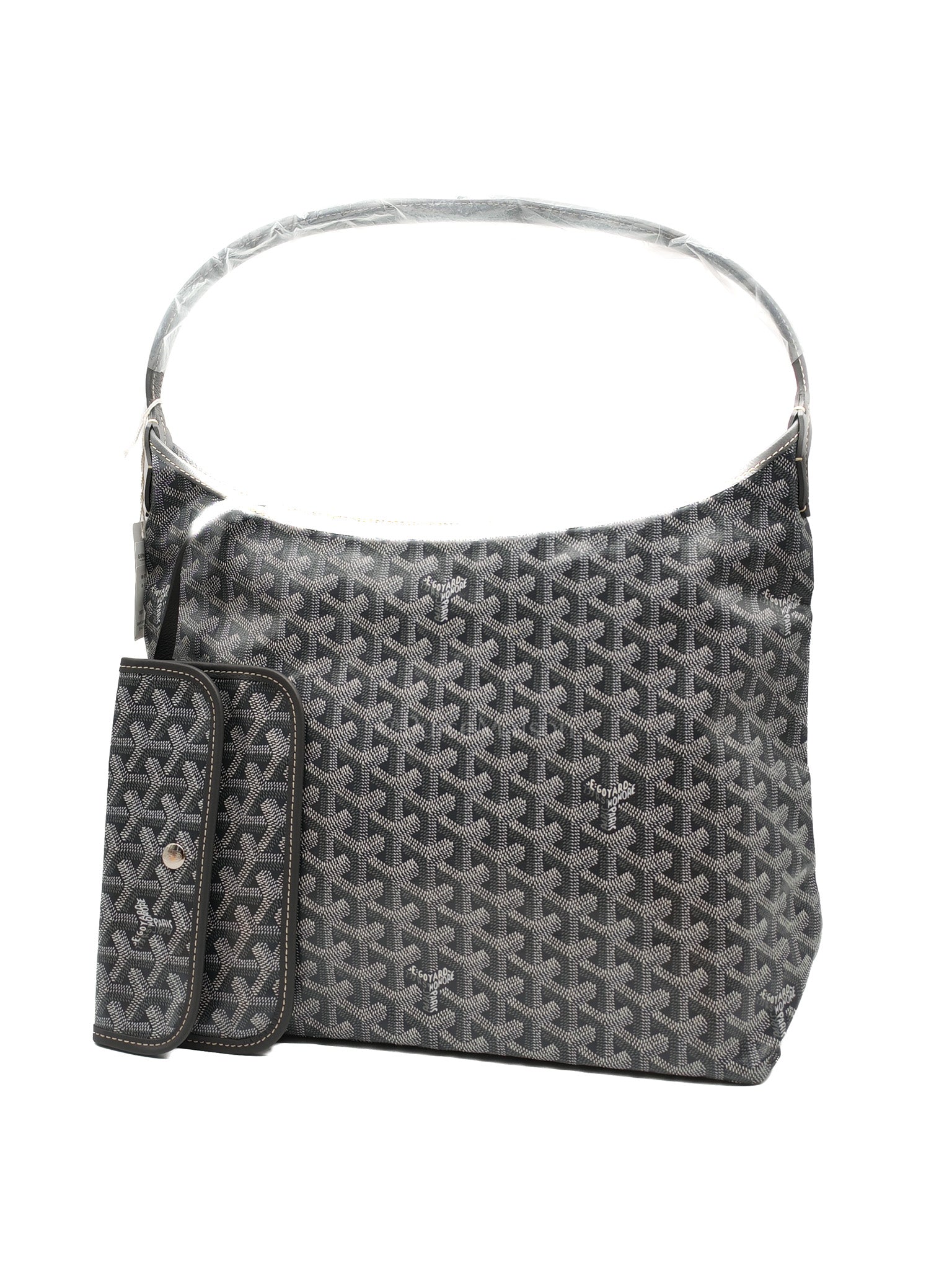 Boheme PM in Gray Goyardine Canvas Hobo Bag | Purse Maison Luxury Bags Shop