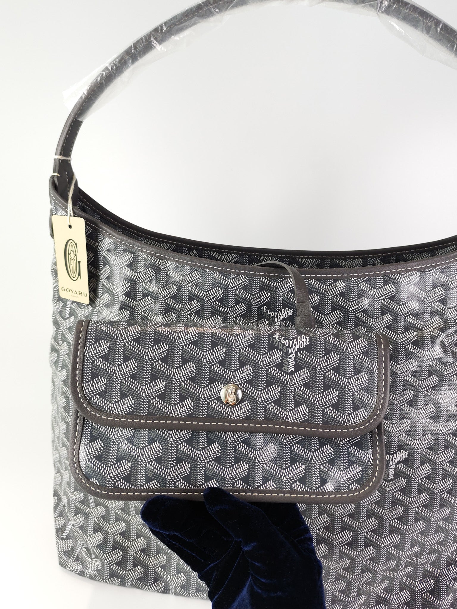 Boheme PM in Gray Goyardine Canvas | Purse Maison Luxury Bags Shop