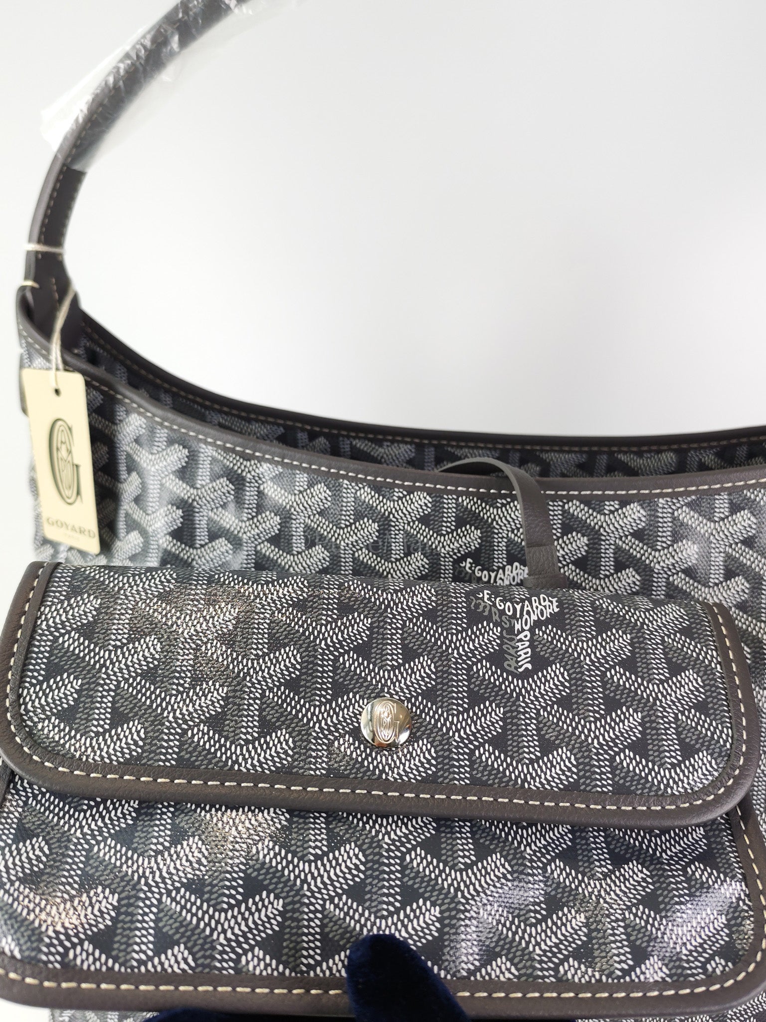 Boheme PM in Gray Goyardine Canvas | Purse Maison Luxury Bags Shop