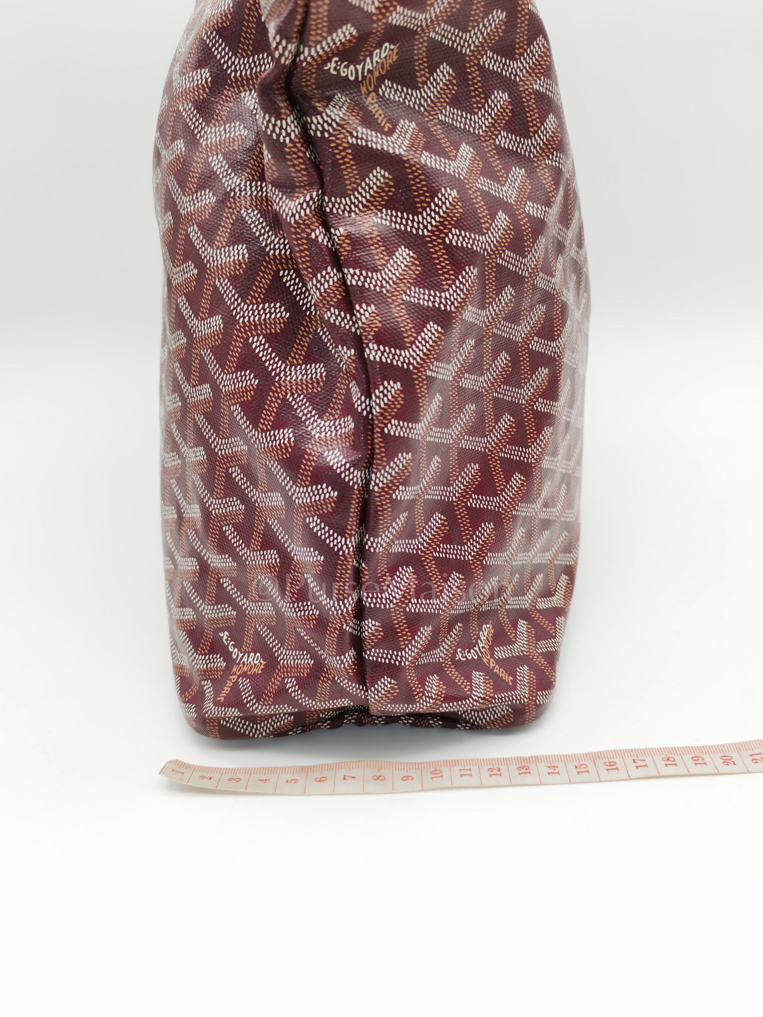 Boheme Hobo Bag PM in Burgundy Goyardine Goated Canvas