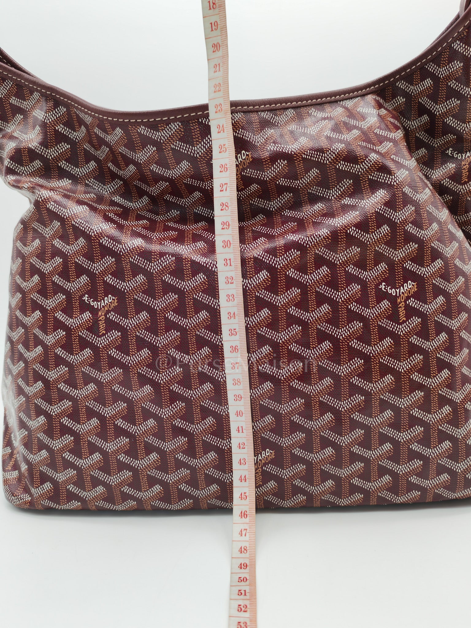 Boheme Hobo Bag PM in Burgundy Goyardine Goated Canvas