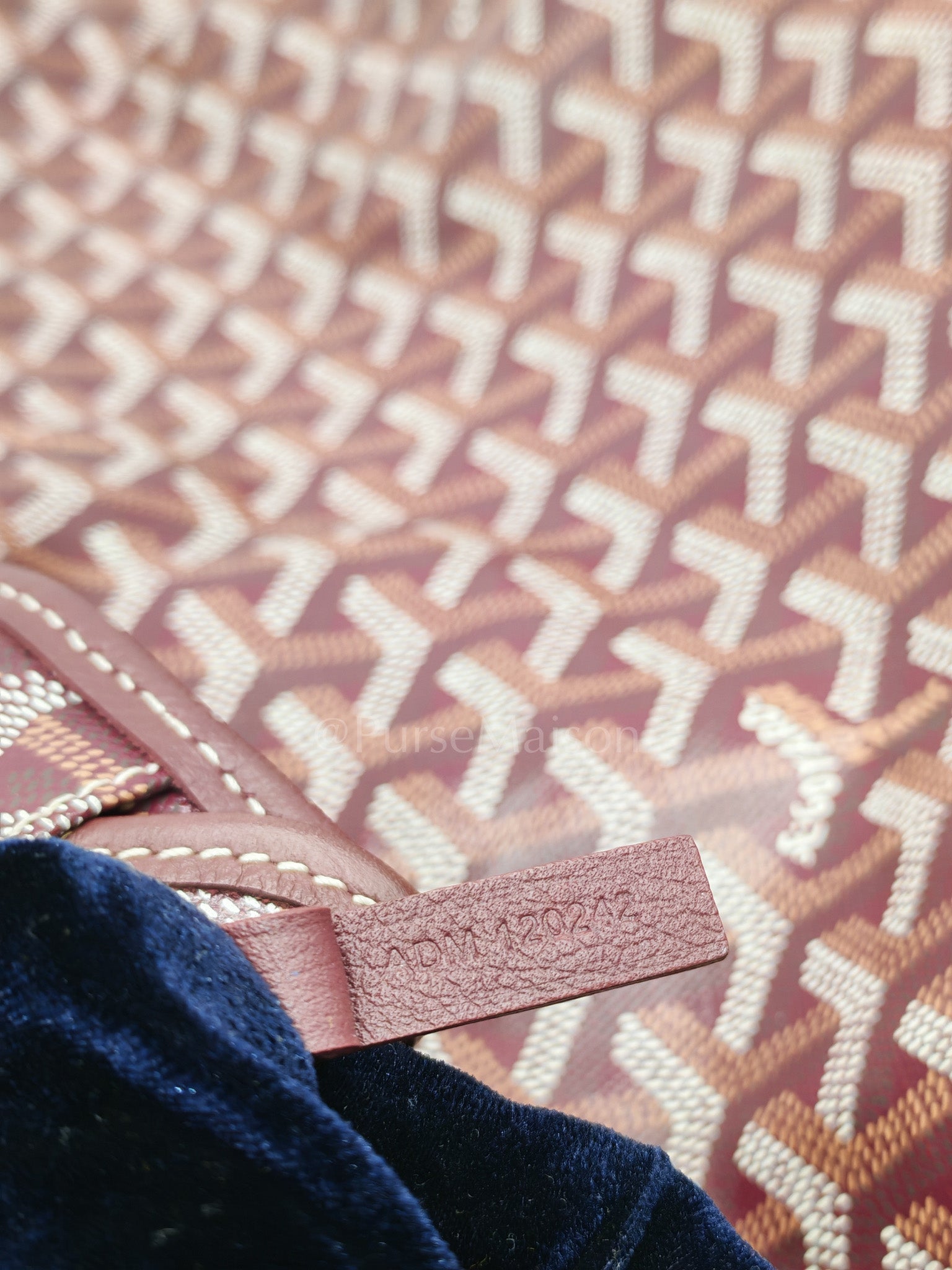 Boheme Hobo Bag PM in Burgundy Goyardine Goated Canvas