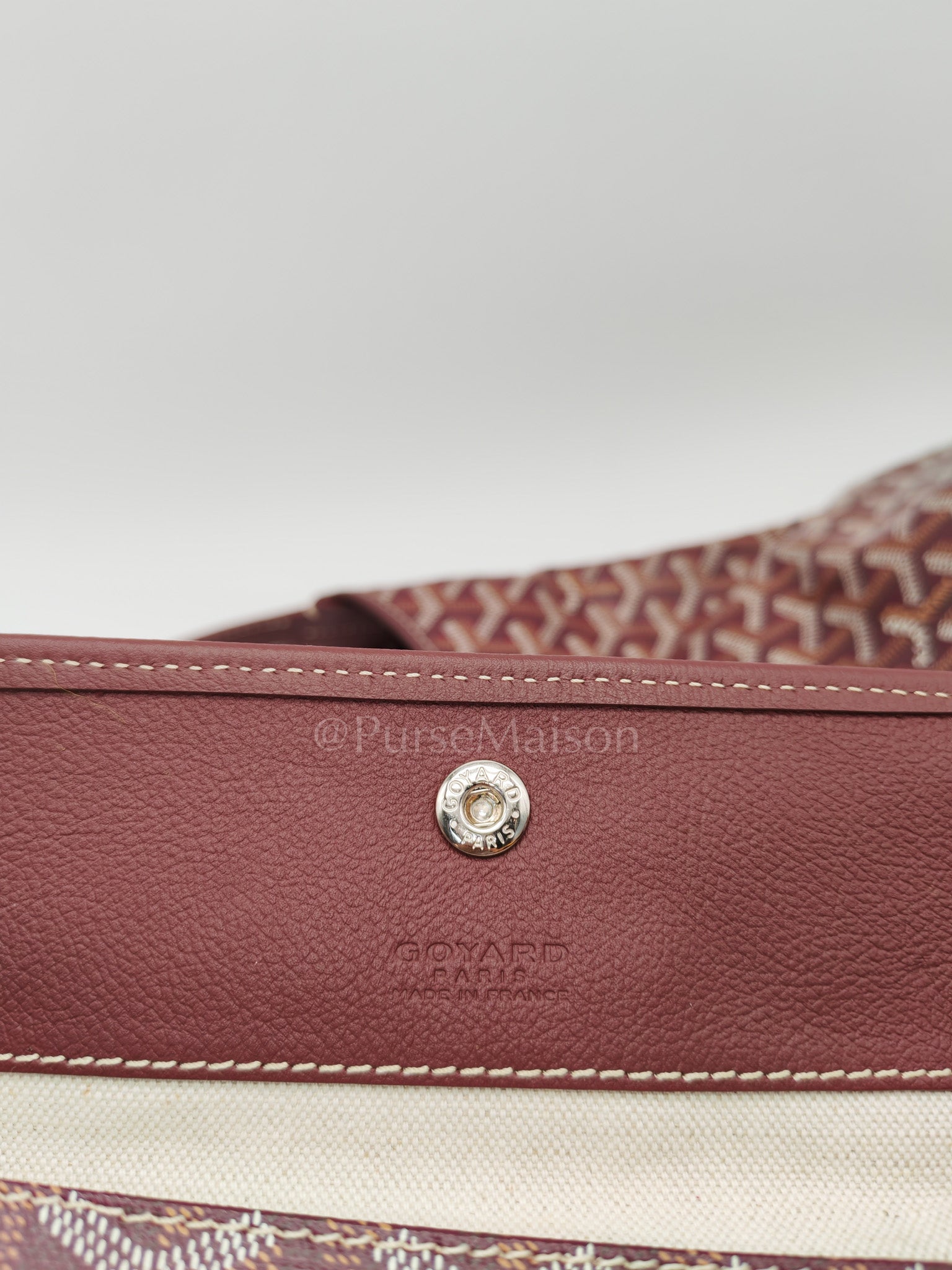 Boheme Hobo Bag PM in Burgundy Goyardine Goated Canvas