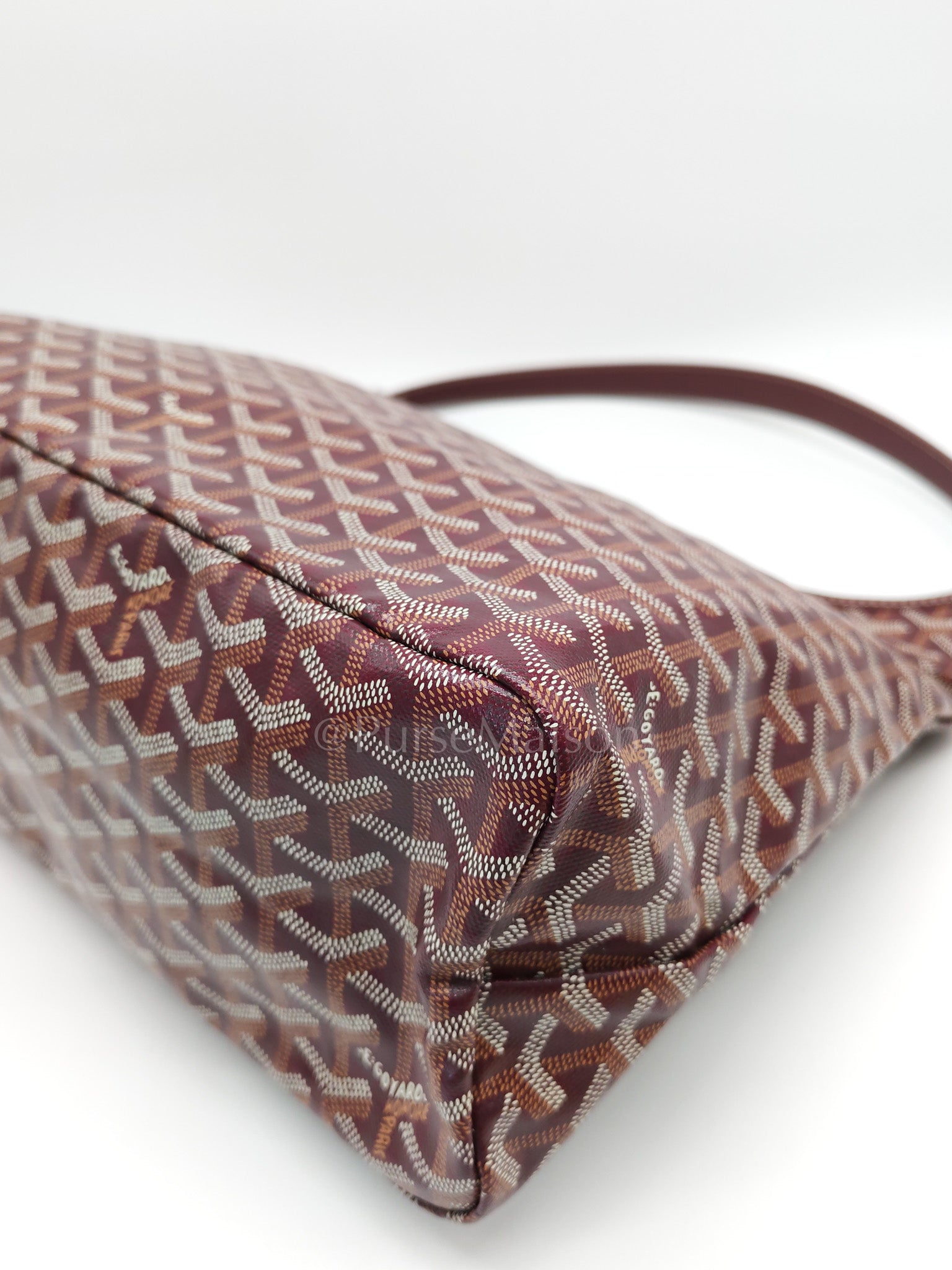 Boheme Hobo Bag PM in Burgundy Goyardine Goated Canvas