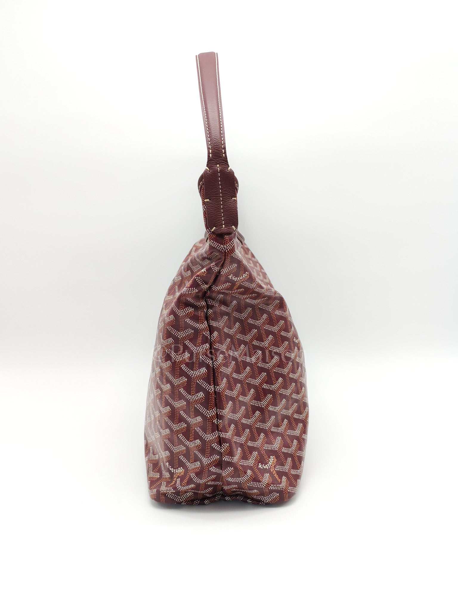 Boheme Hobo Bag PM in Burgundy Goyardine Goated Canvas