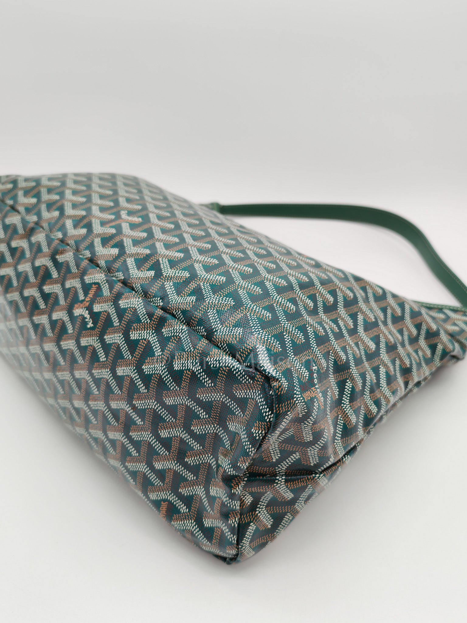 Boheme Hobo Bag PM in Green Coeur Goyardine Coated Canvas