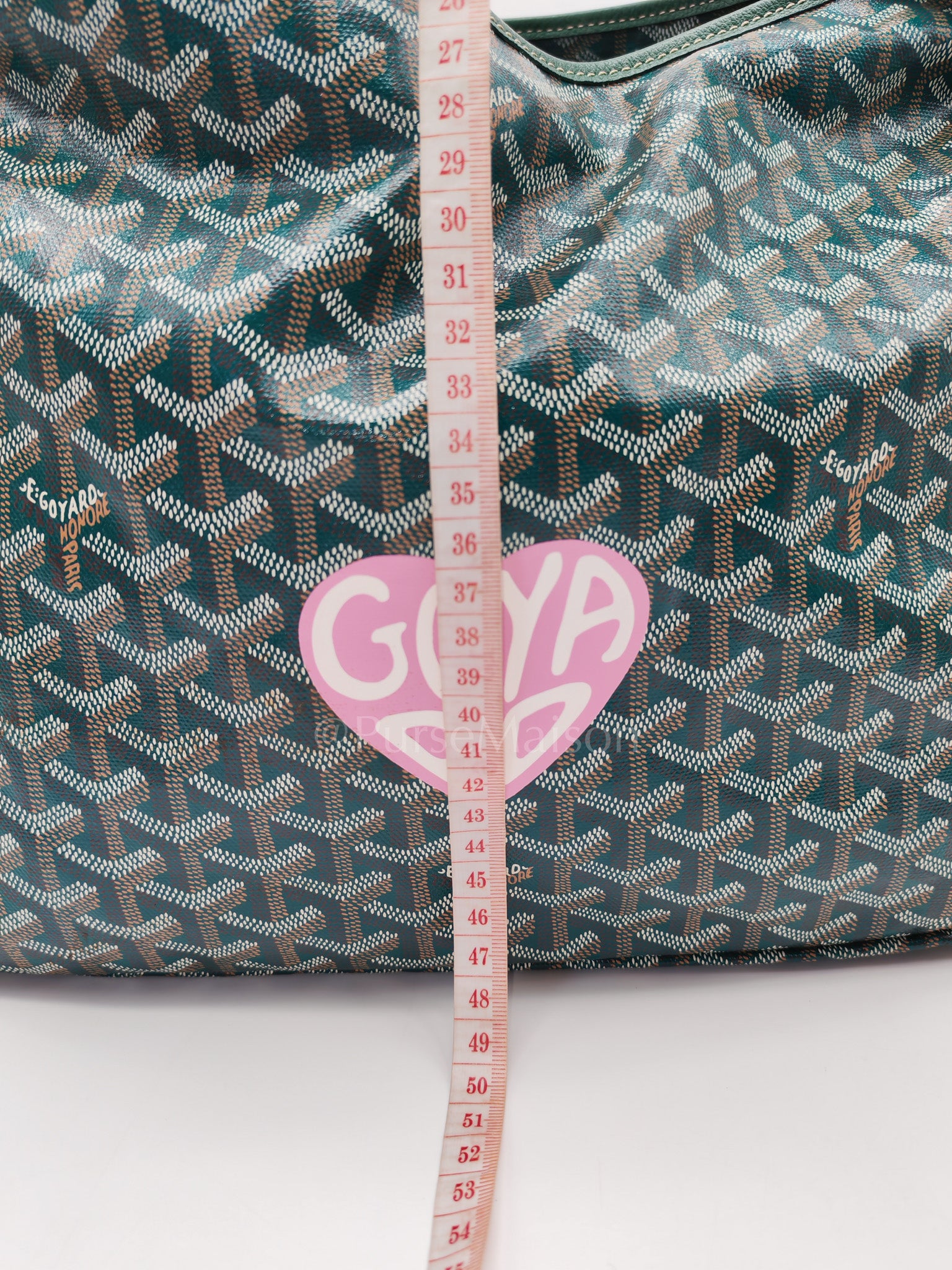 Boheme Hobo Bag PM in Green Coeur Goyardine Coated Canvas