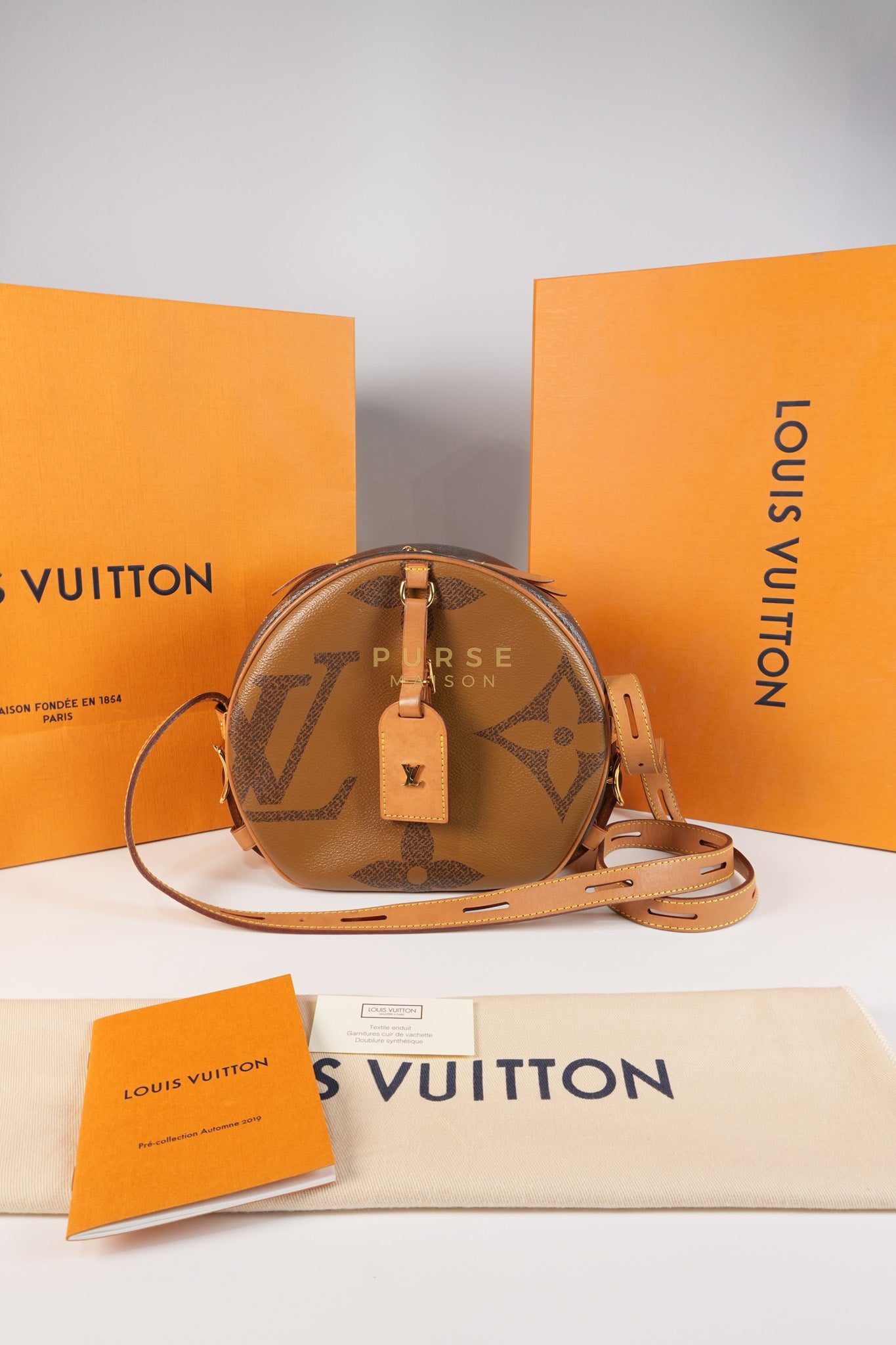 Boite Chapeau MM Souple Giant Reverse Monogram (Date Code: PL2129) | Purse Maison Luxury Bags Shop