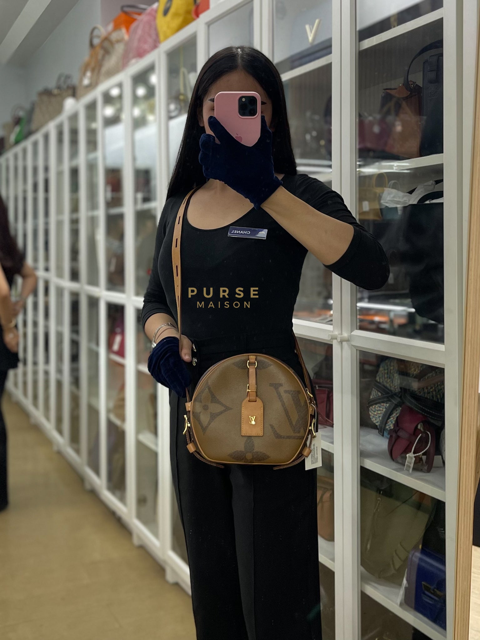 Boite Chapeau MM Souple Giant Reverse Monogram (Date Code: PL2129) | Purse Maison Luxury Bags Shop