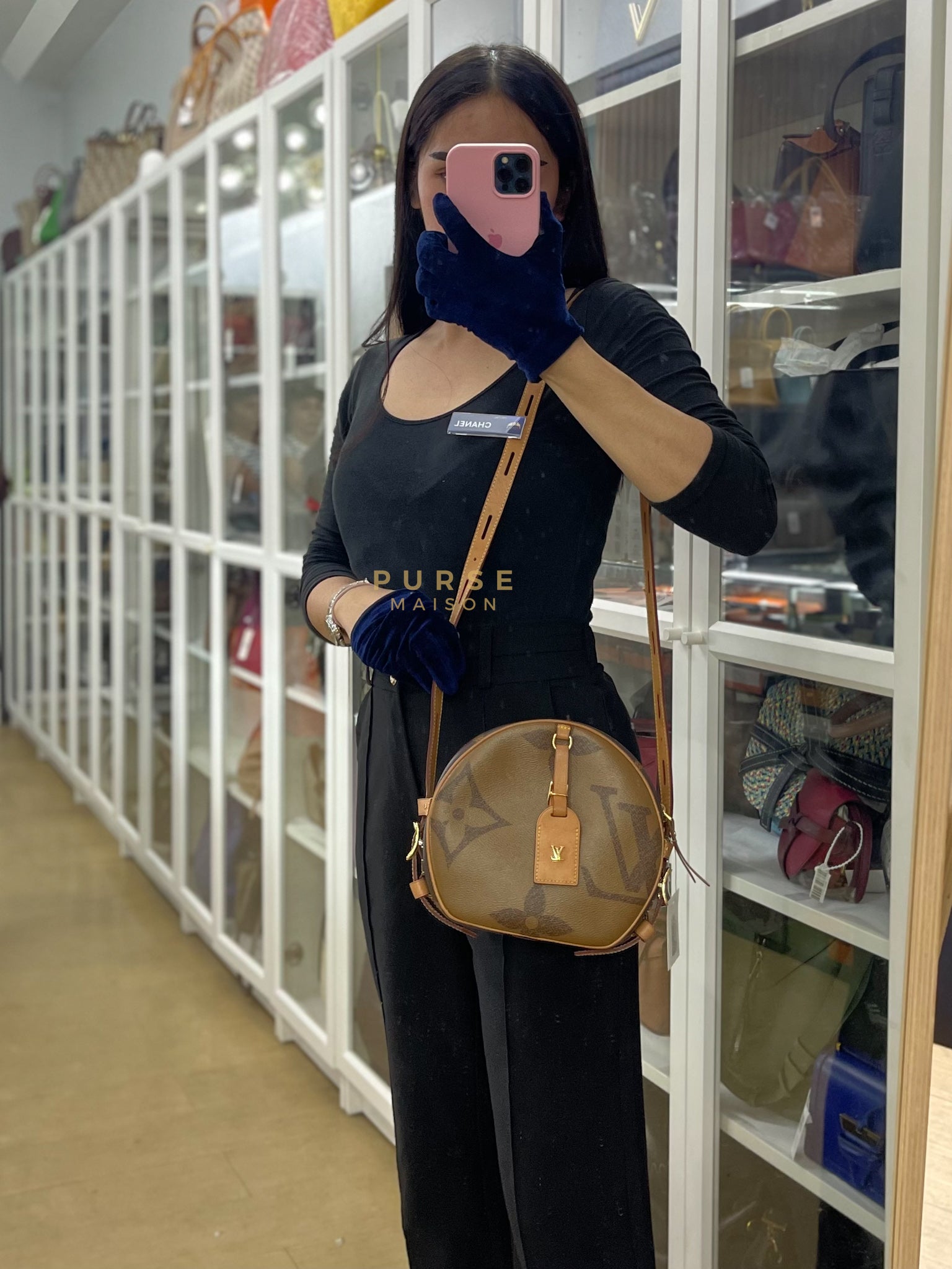 Boite Chapeau MM Souple Giant Reverse Monogram (Date Code: PL2129) | Purse Maison Luxury Bags Shop