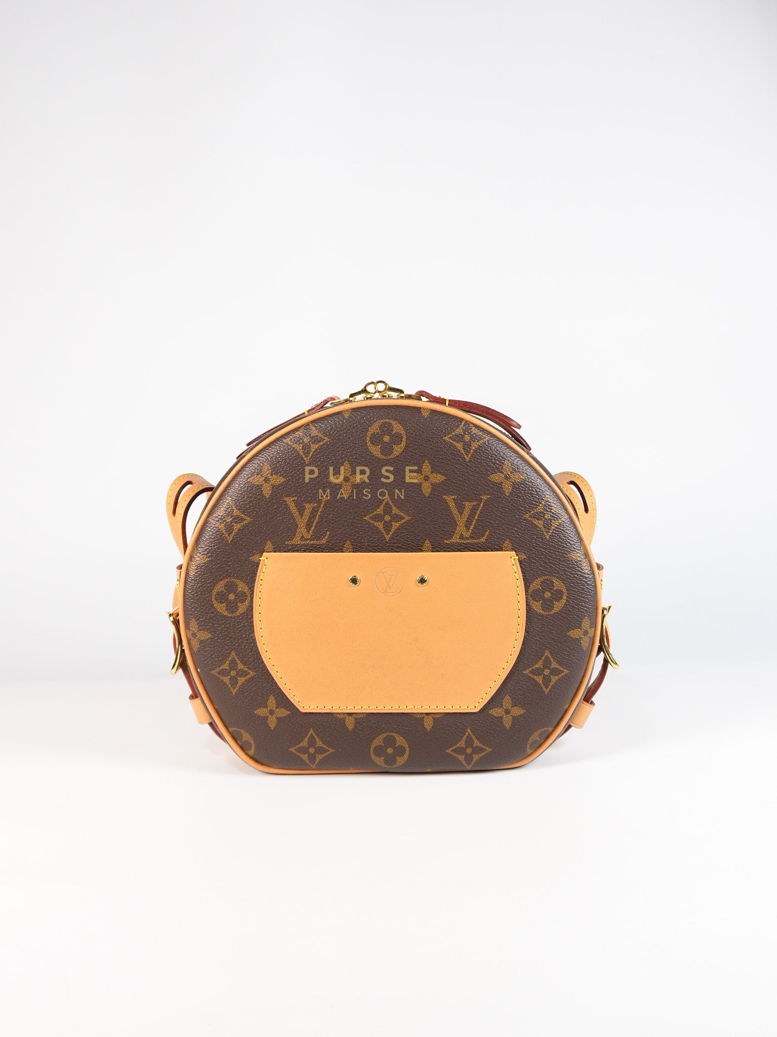 Boîte Chapeau Souple MM Bag in Monogram Canvas & Gold Hardware (Date Code: DU4200) | Purse Maison Luxury Bags Shop