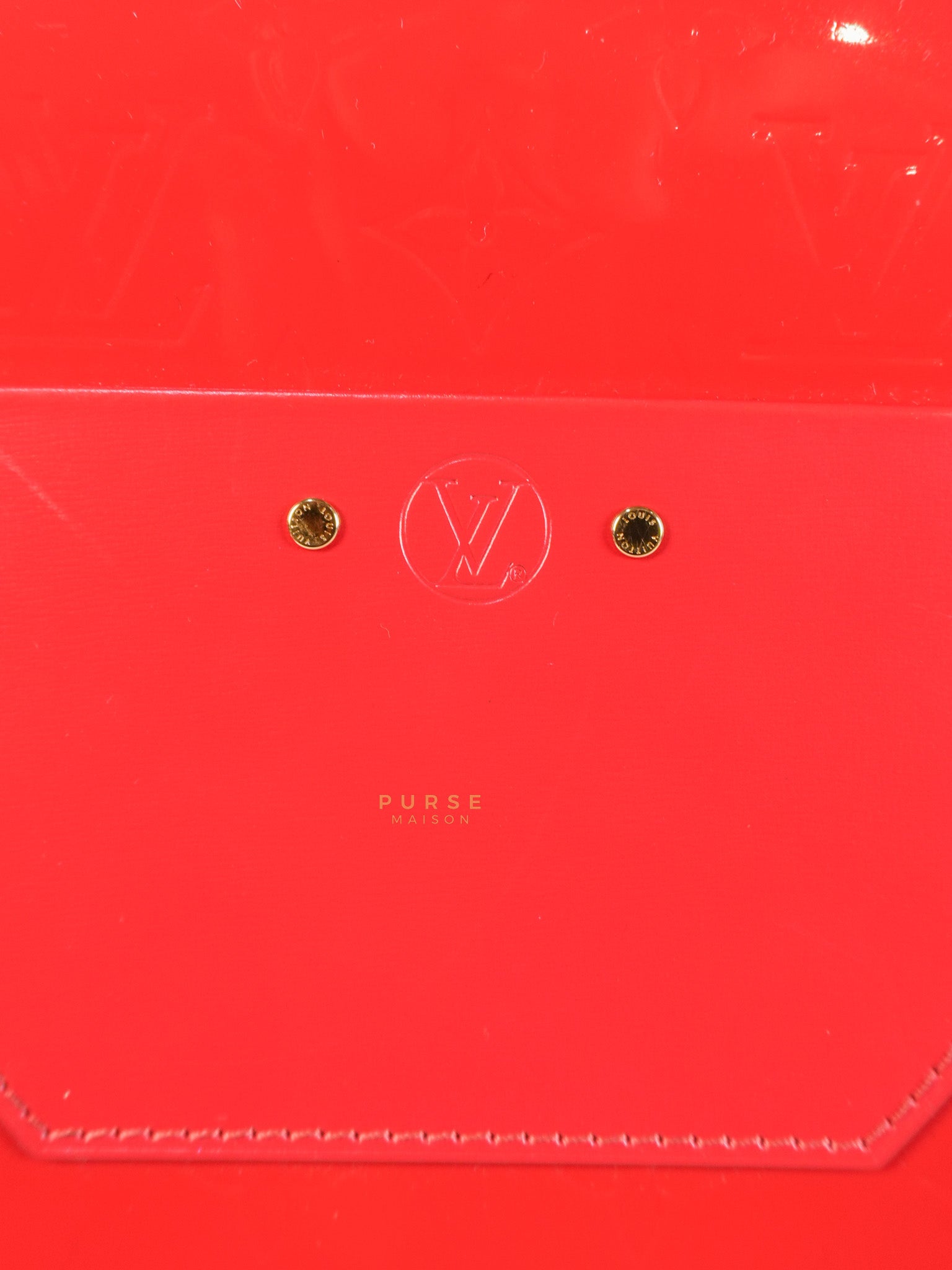 Boite Chapeau Souple MM in Vernis Rouge (Date Code: PL1189) | Purse Maison Luxury Bags Shop