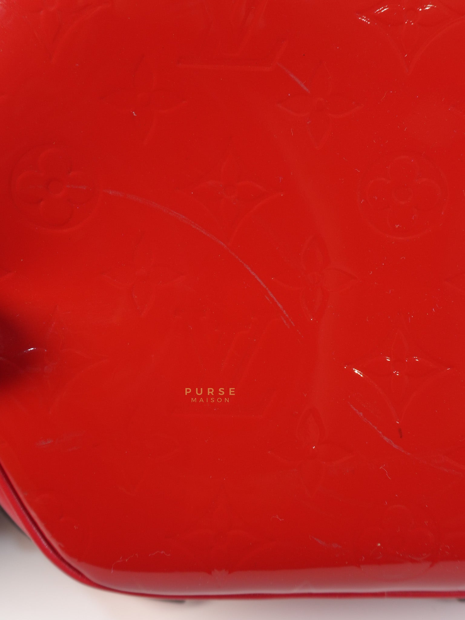 Boite Chapeau Souple MM in Vernis Rouge (Date Code: PL1189) | Purse Maison Luxury Bags Shop