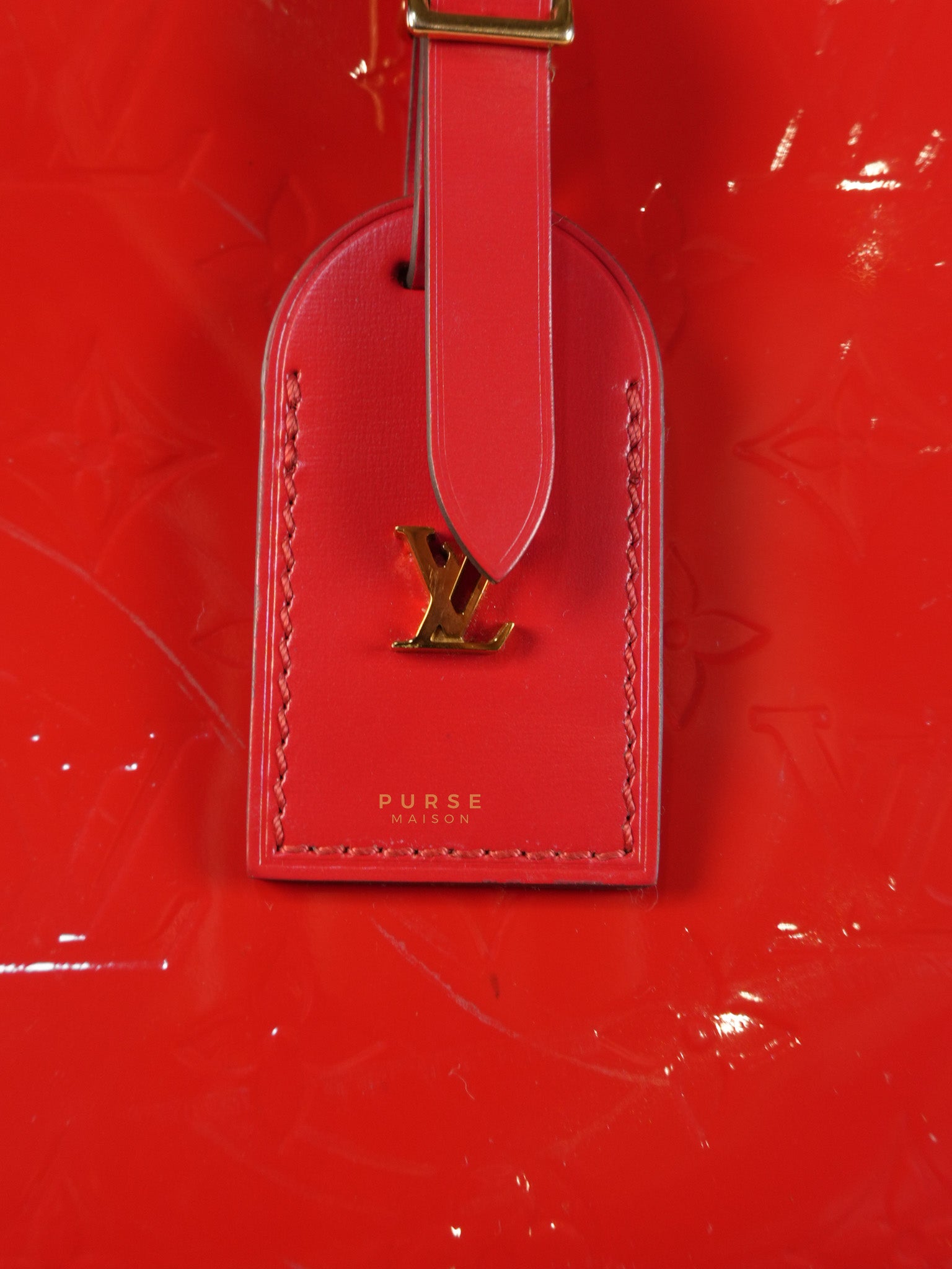 Boite Chapeau Souple MM in Vernis Rouge (Date Code: PL1189) | Purse Maison Luxury Bags Shop