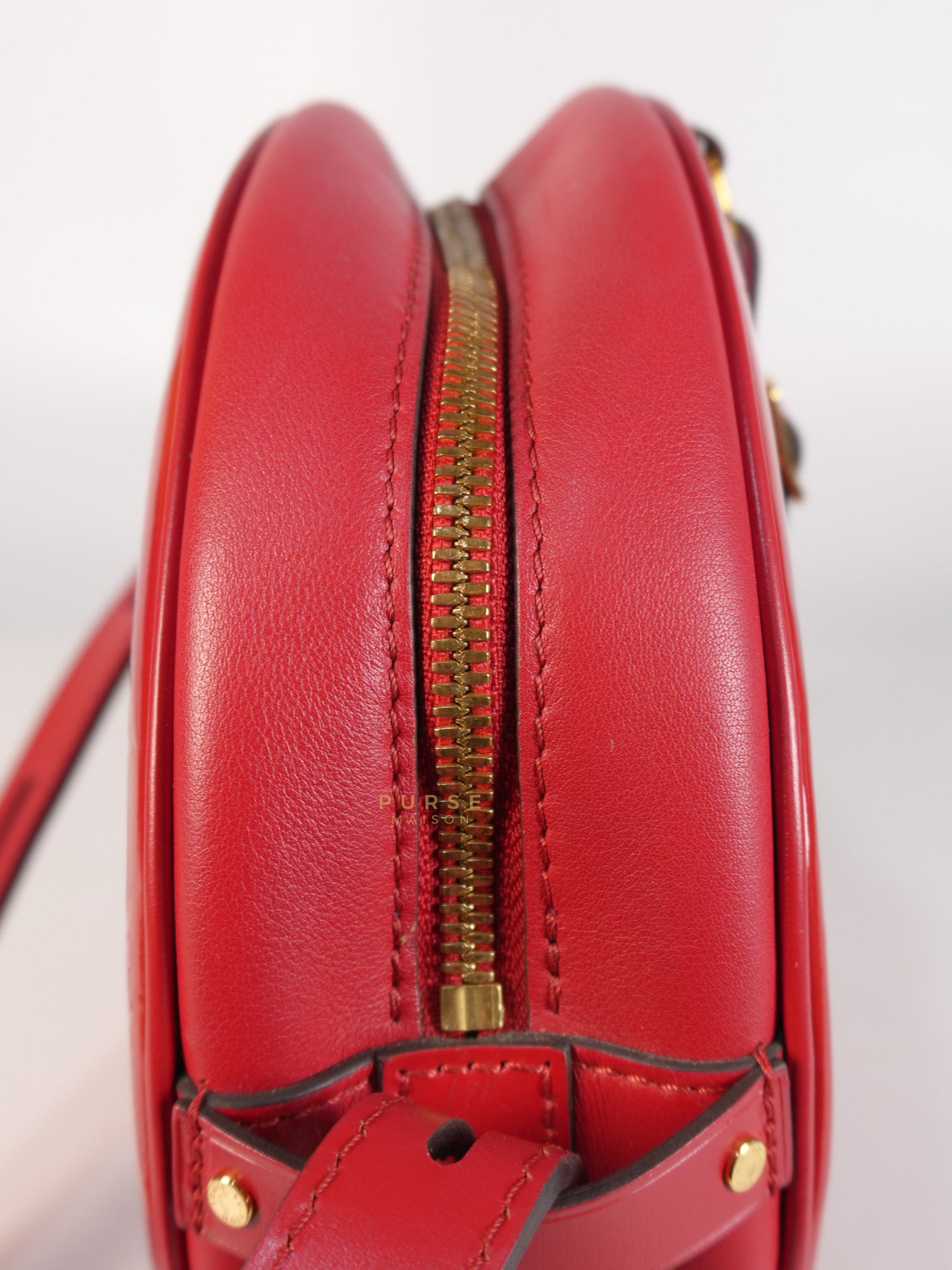 Boite Chapeau Souple MM in Vernis Rouge (Date Code: PL1189) | Purse Maison Luxury Bags Shop