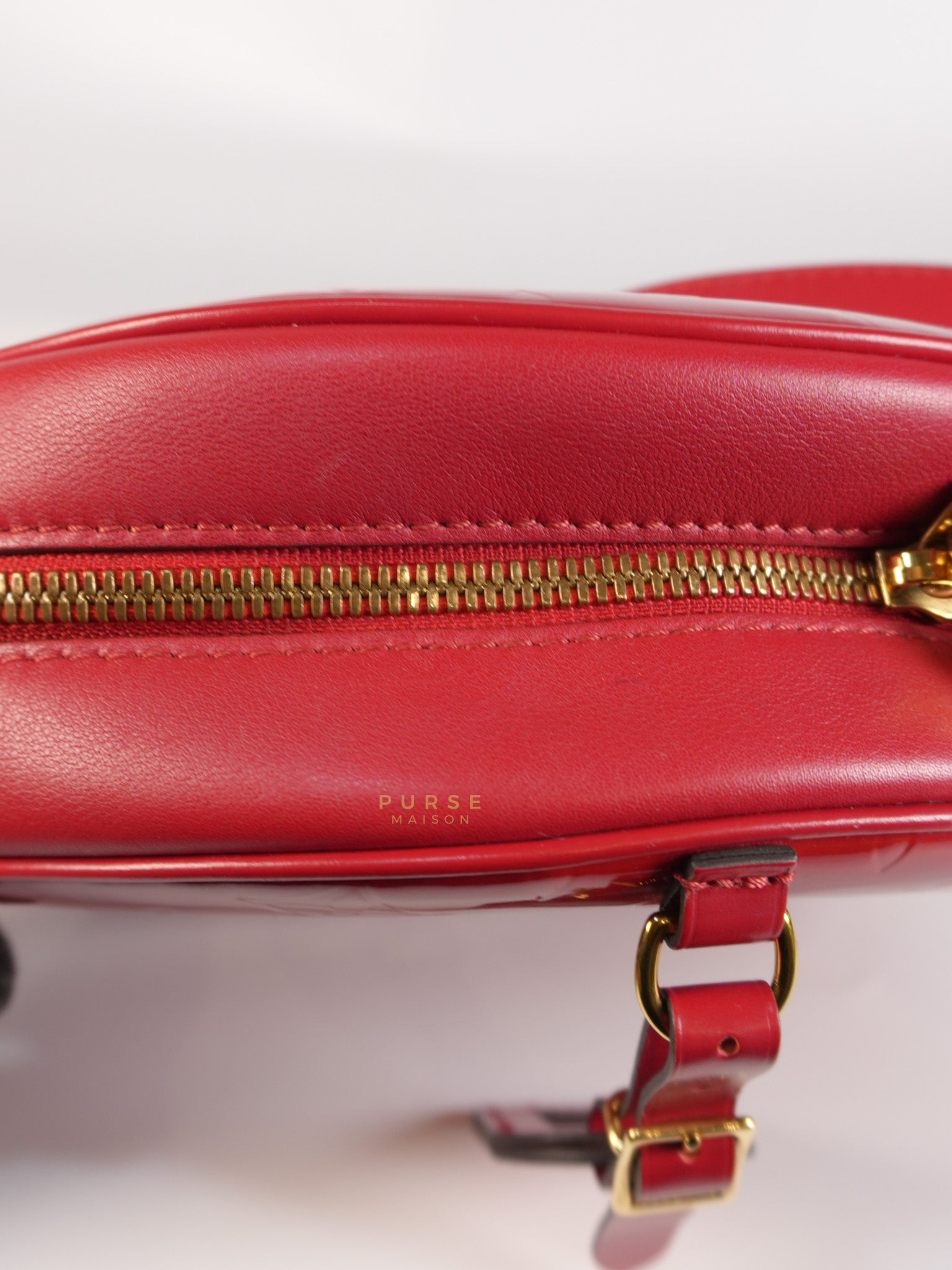 Boite Chapeau Souple MM in Vernis Rouge (Date Code: PL1189) | Purse Maison Luxury Bags Shop