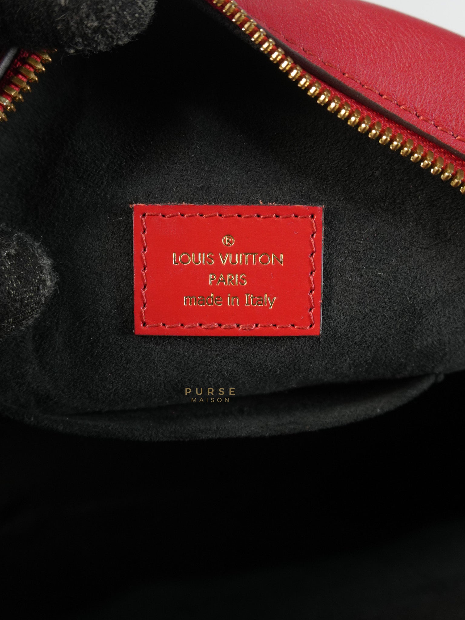 Boite Chapeau Souple MM in Vernis Rouge (Date Code: PL1189) | Purse Maison Luxury Bags Shop