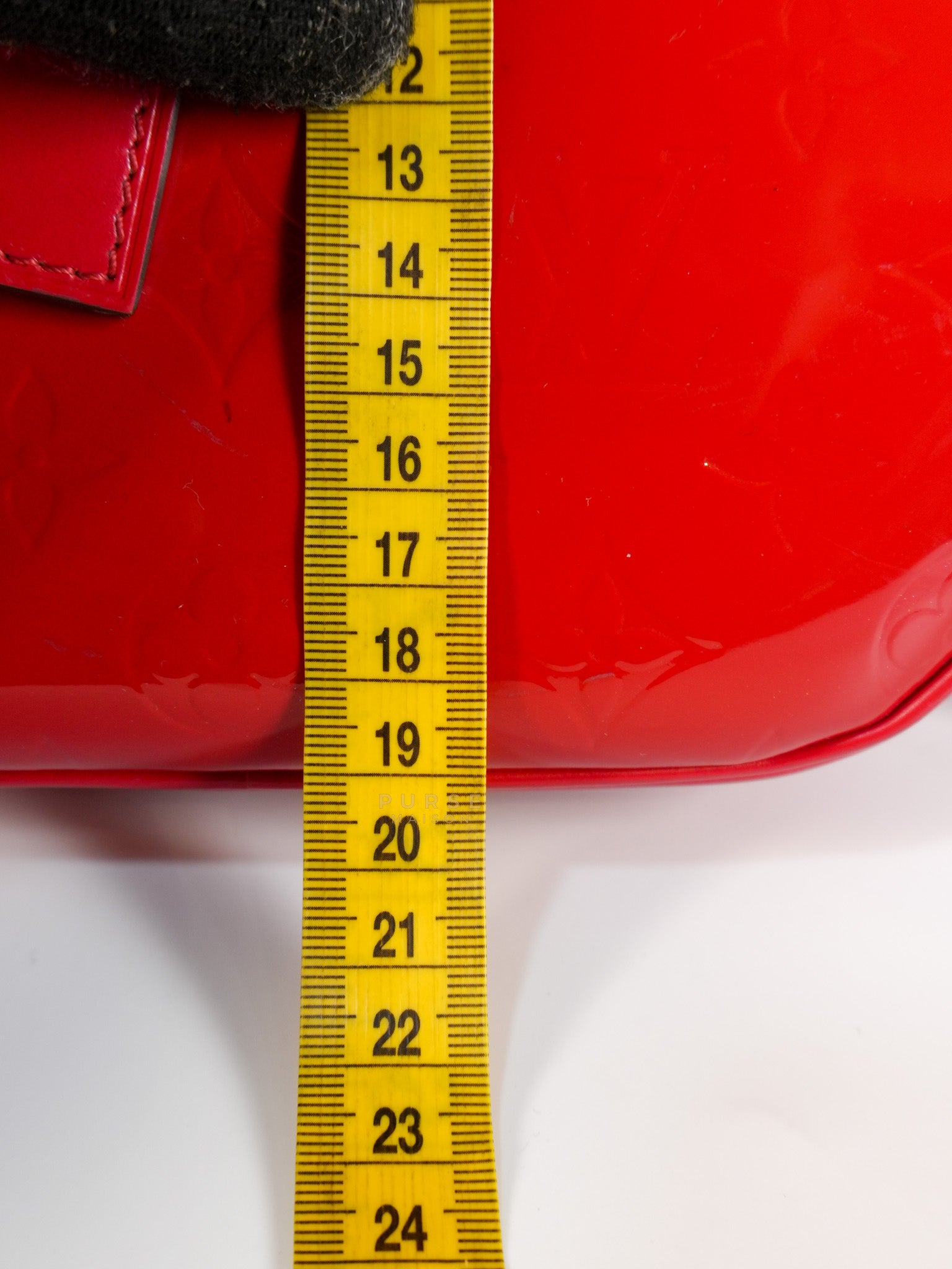 Boite Chapeau Souple MM in Vernis Rouge (Date Code: PL1189) | Purse Maison Luxury Bags Shop