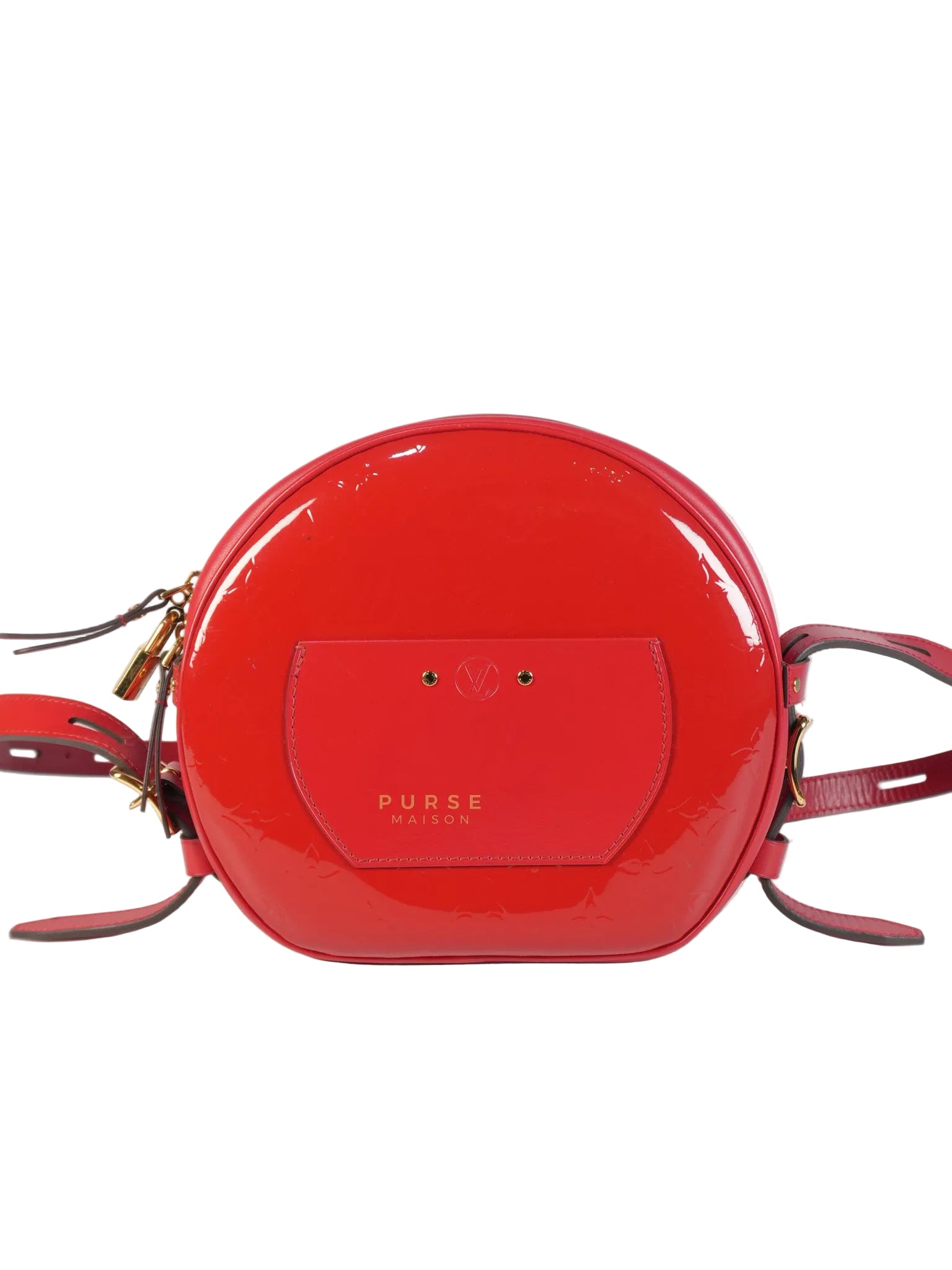 Boite Chapeau Souple MM in Vernis Rouge (Date Code: PL1189) | Purse Maison Luxury Bags Shop