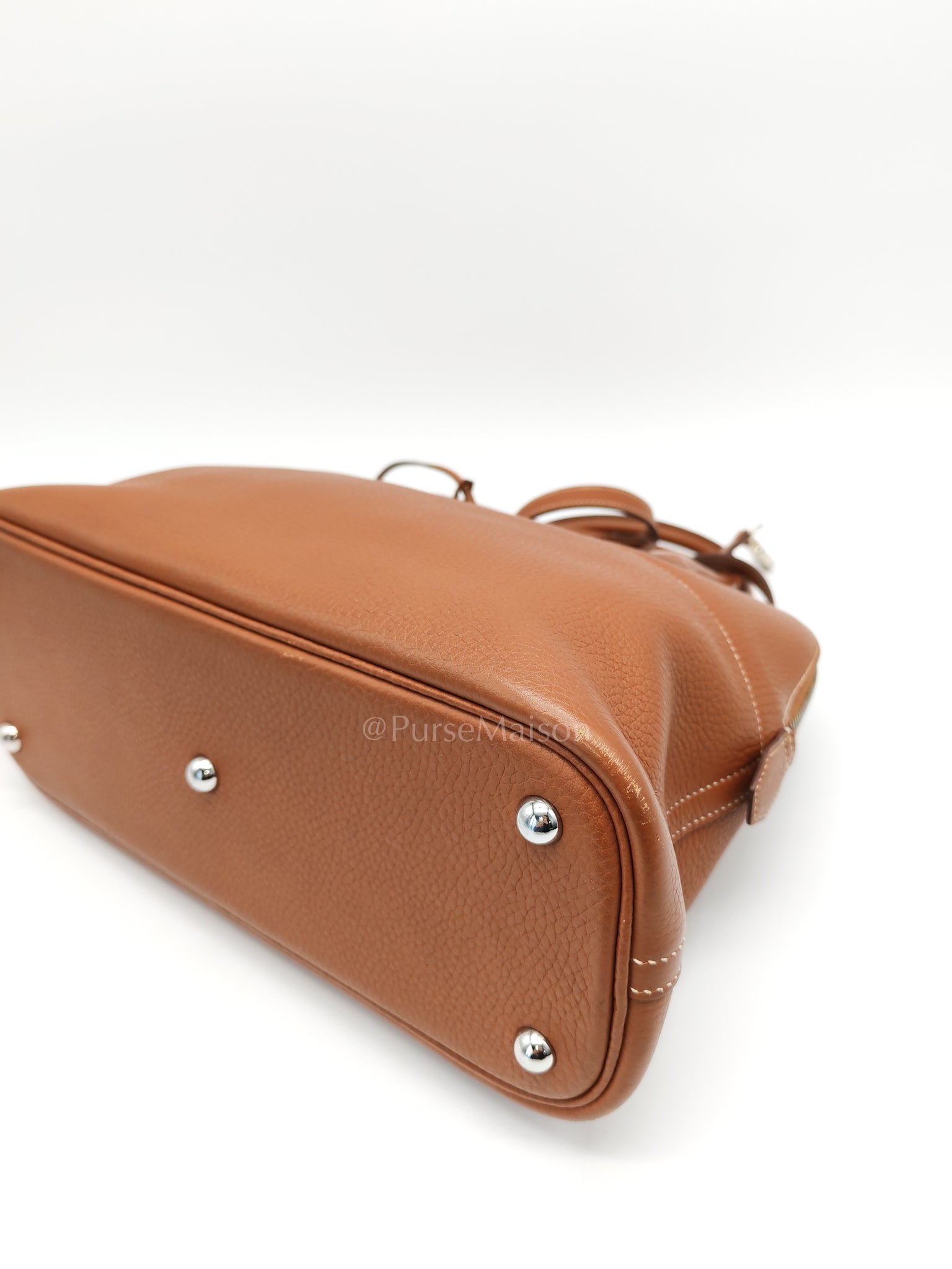 Bolide 31 Gold Taurillon Clemence Leather in Palladium Hardware Stamp C(2018) | Purse Maison Luxury Bags Shop