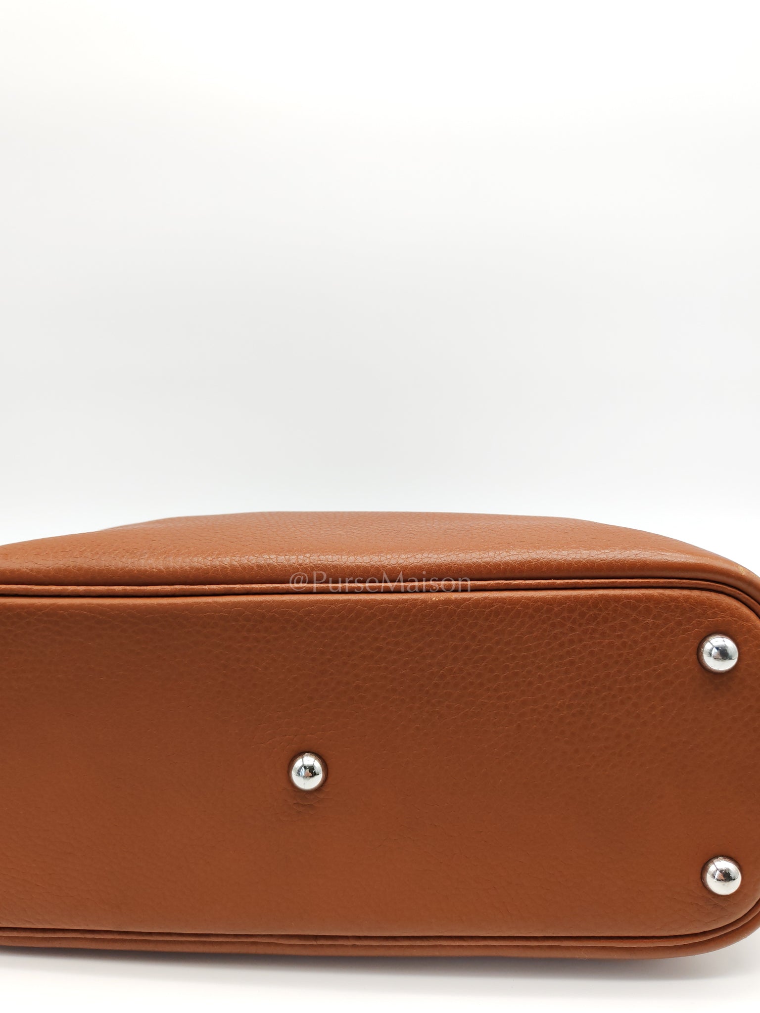Bolide 31 Gold Taurillon Clemence Leather in Palladium Hardware Stamp C(2018) | Purse Maison Luxury Bags Shop