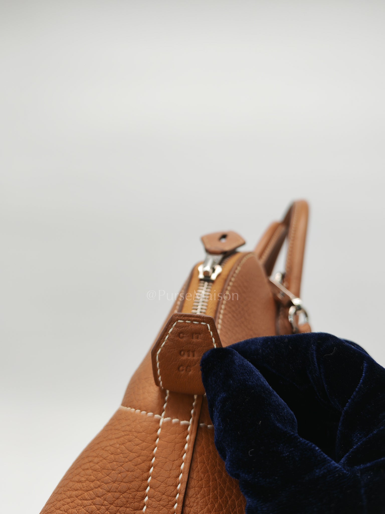 Bolide 31 Gold Taurillon Clemence Leather in Palladium Hardware Stamp C(2018) | Purse Maison Luxury Bags Shop