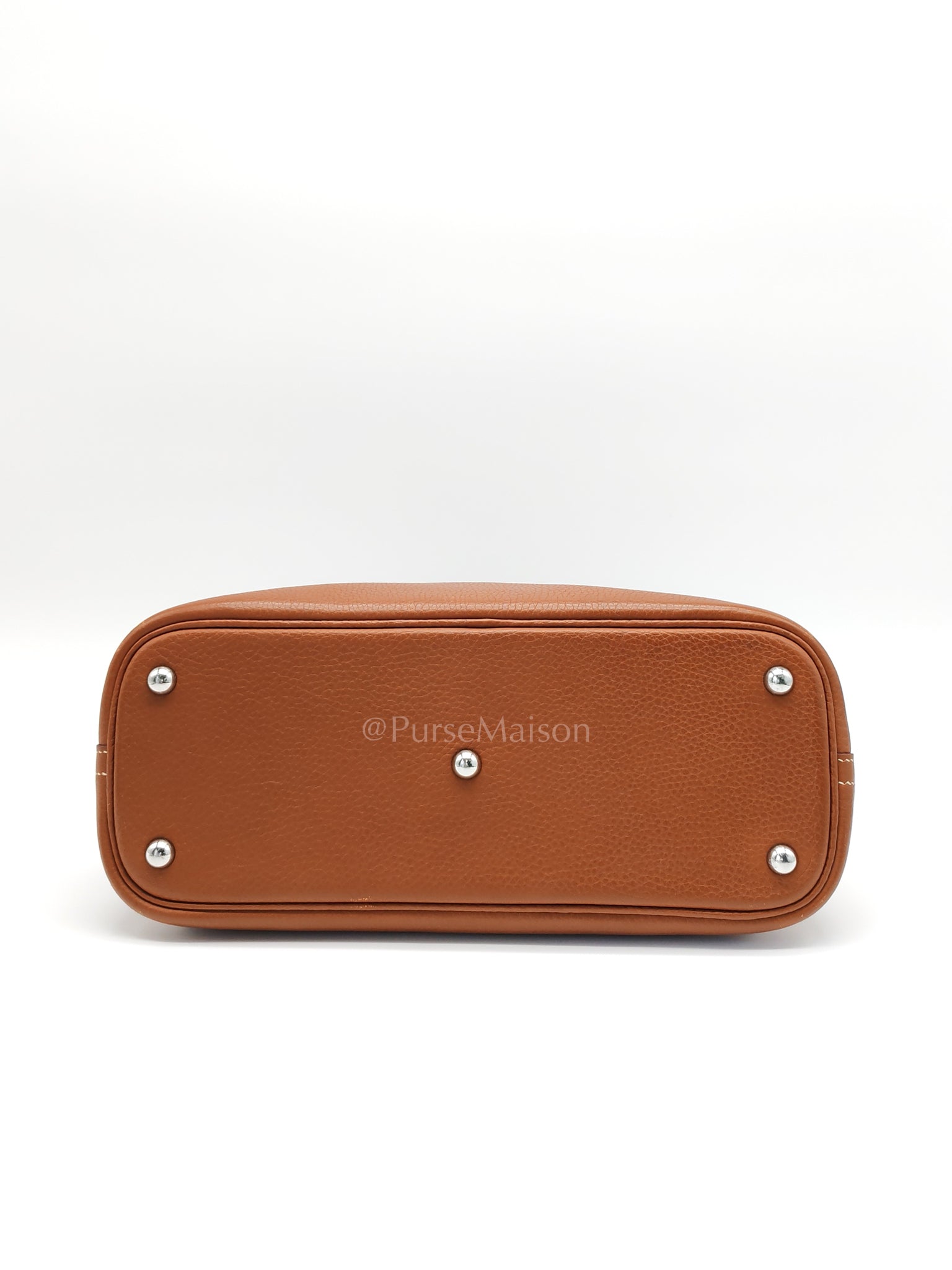 Bolide 31 Gold Taurillon Clemence Leather in Palladium Hardware Stamp C(2018) | Purse Maison Luxury Bags Shop
