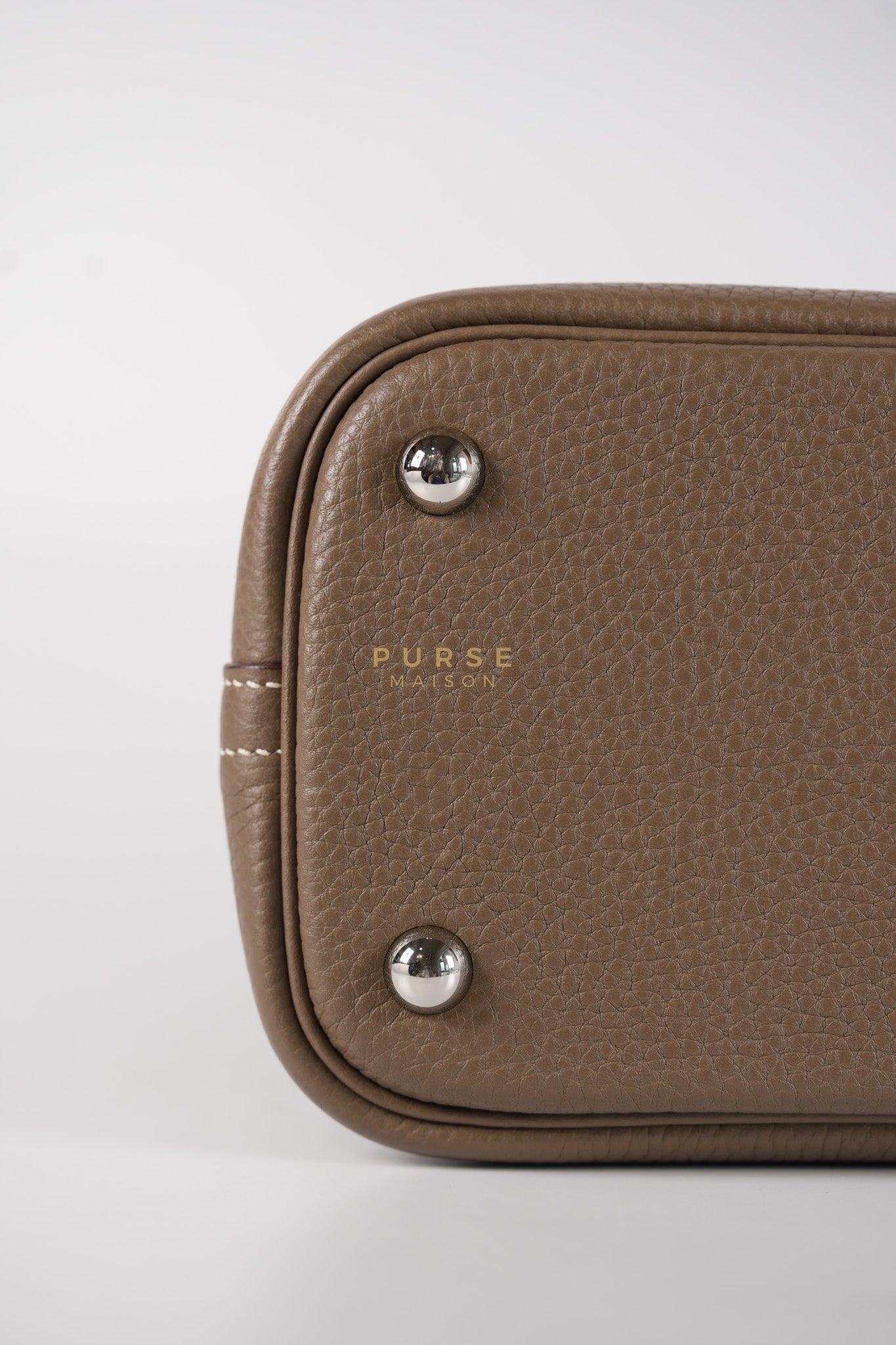 Bolide 31 in Etoupe Taurillon Clemence Leather Palladium Hardware Stamp X(2016) | Purse Maison Luxury Bags Shop