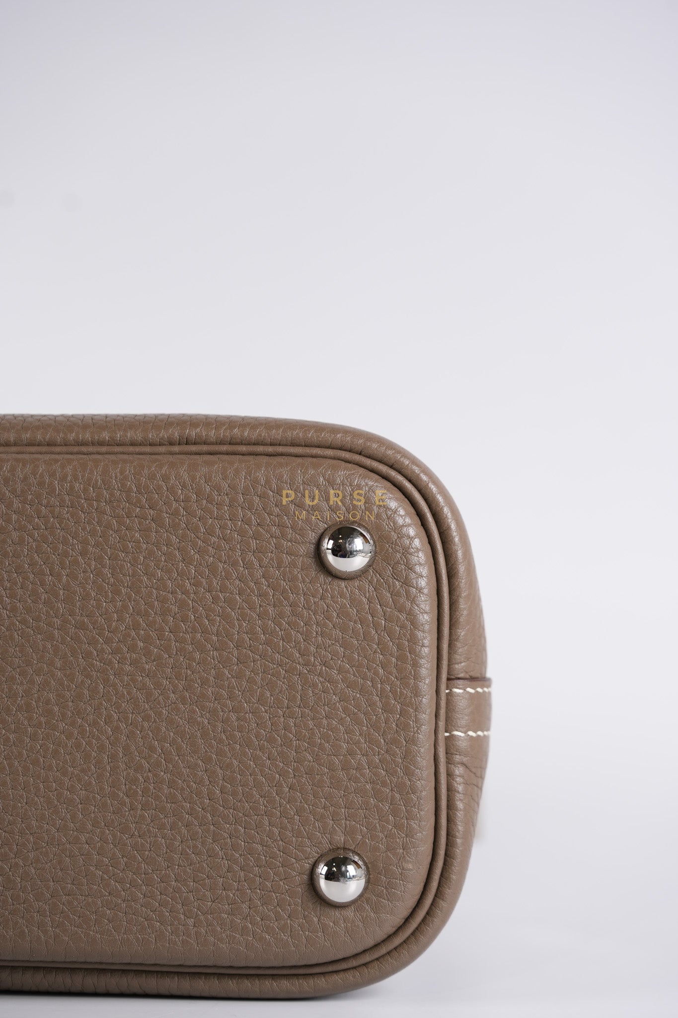 Bolide 31 in Etoupe Taurillon Clemence Leather Palladium Hardware Stamp X(2016) | Purse Maison Luxury Bags Shop